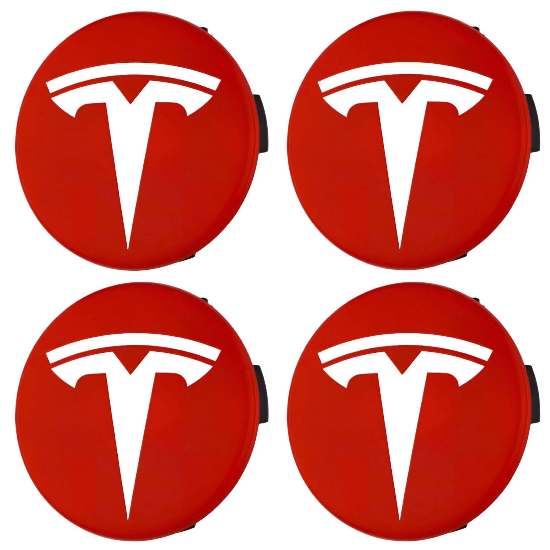 Tesla Radkappen | Klassisches Rot