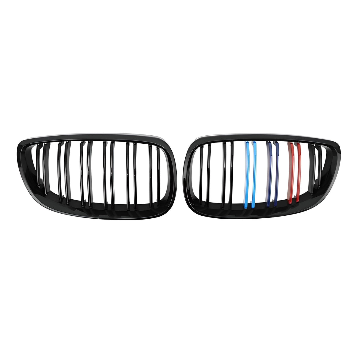 BMW M Style Kidney Grille – Gloss Black with M Stripes – Compatible with BMW 3 Series G20 G21 Front