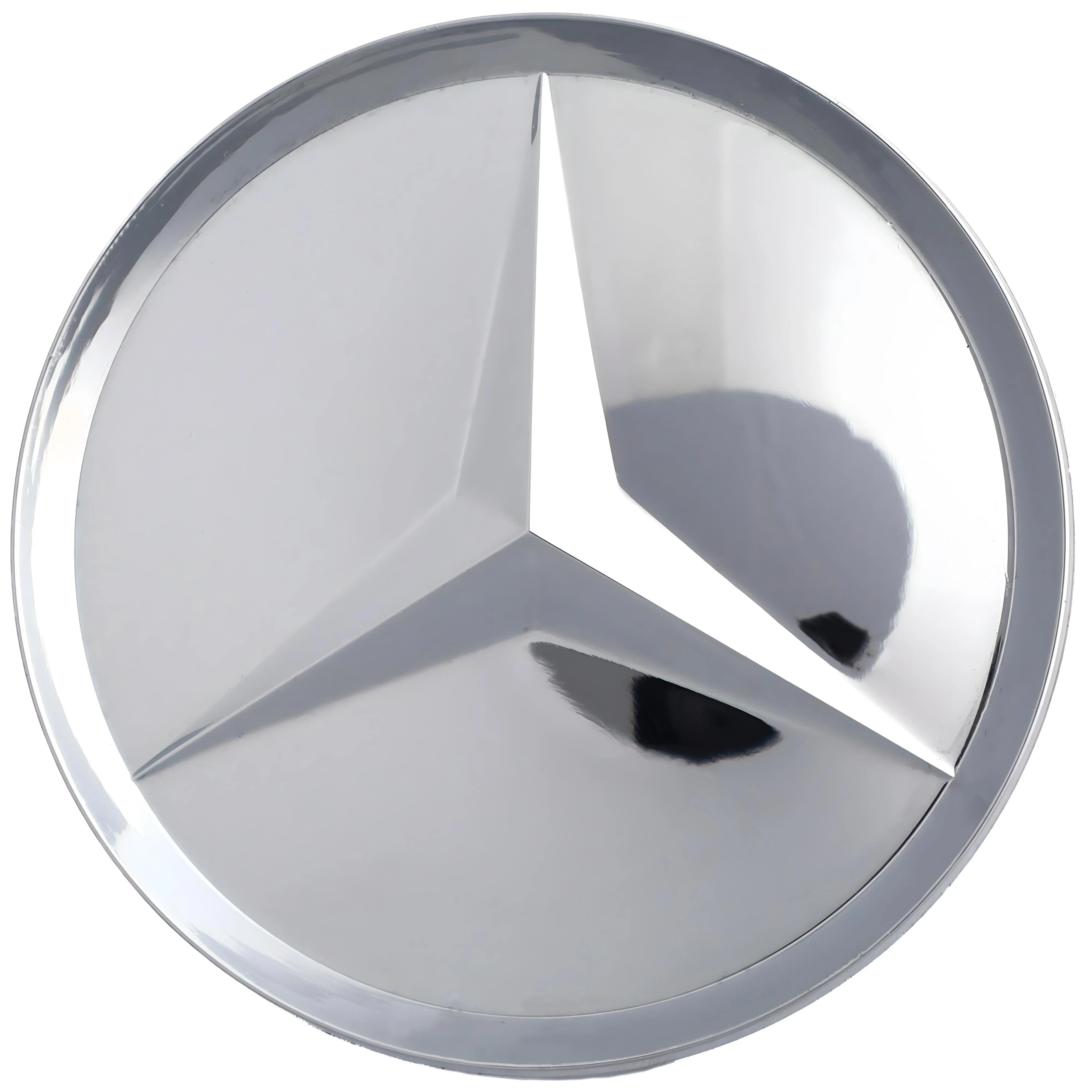 Mercedes Hub Caps | Gloss Silver - Aftermarket - cirevon