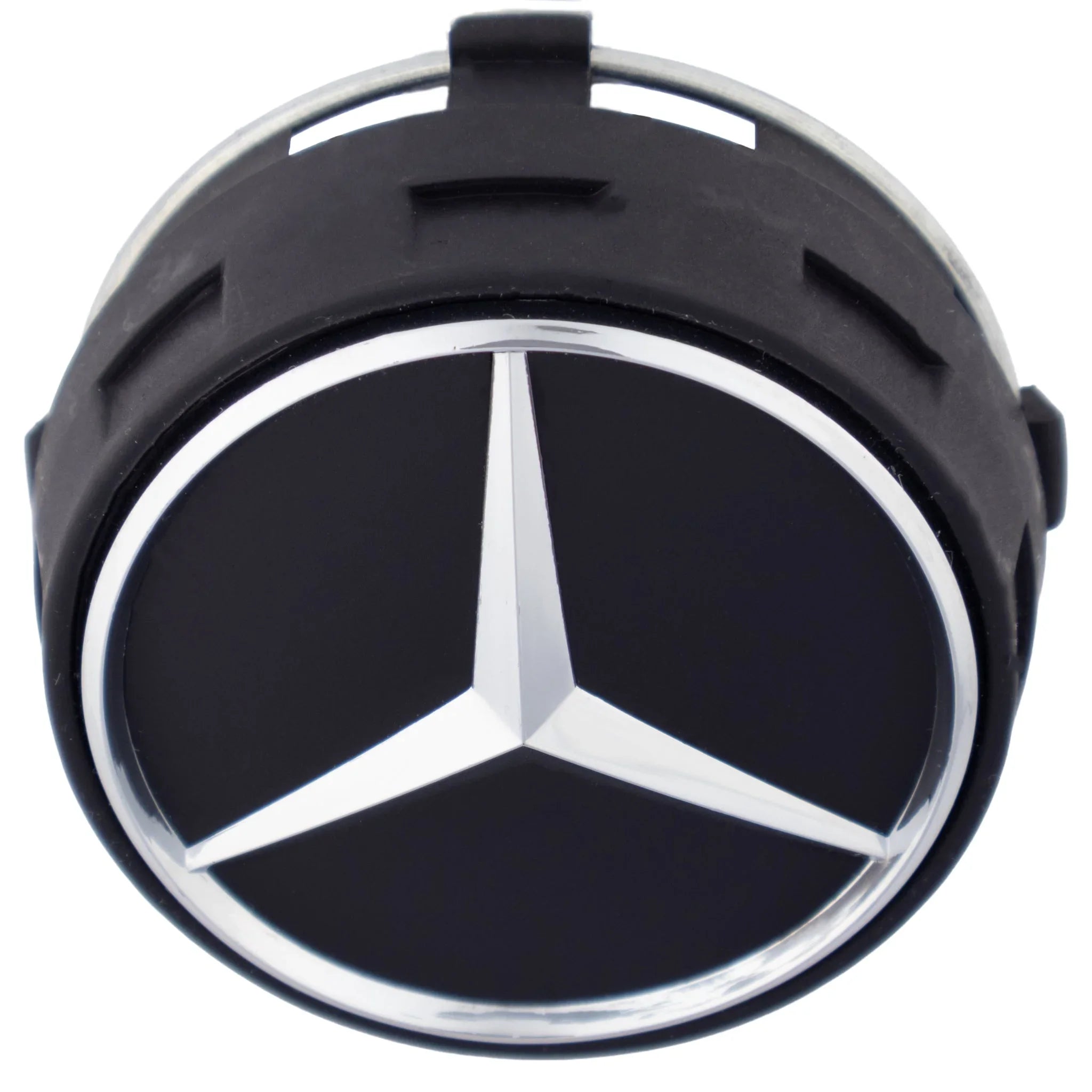 Mercedes Elevated Hub Caps | Matte Black - Aftermarket - CIREVON