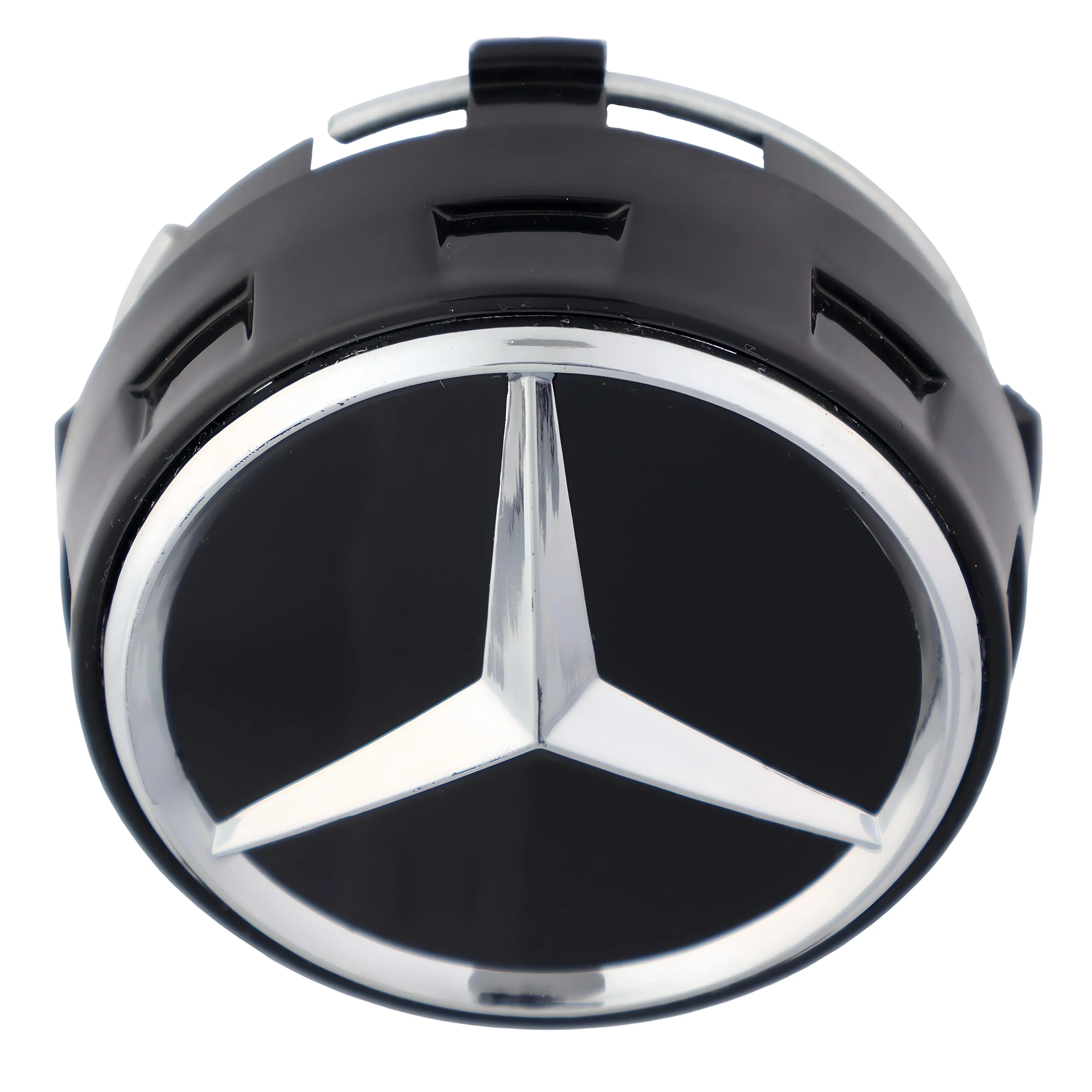 Mercedes Elevated Hub Caps | Gloss Black - Aftermarket - CIREVON