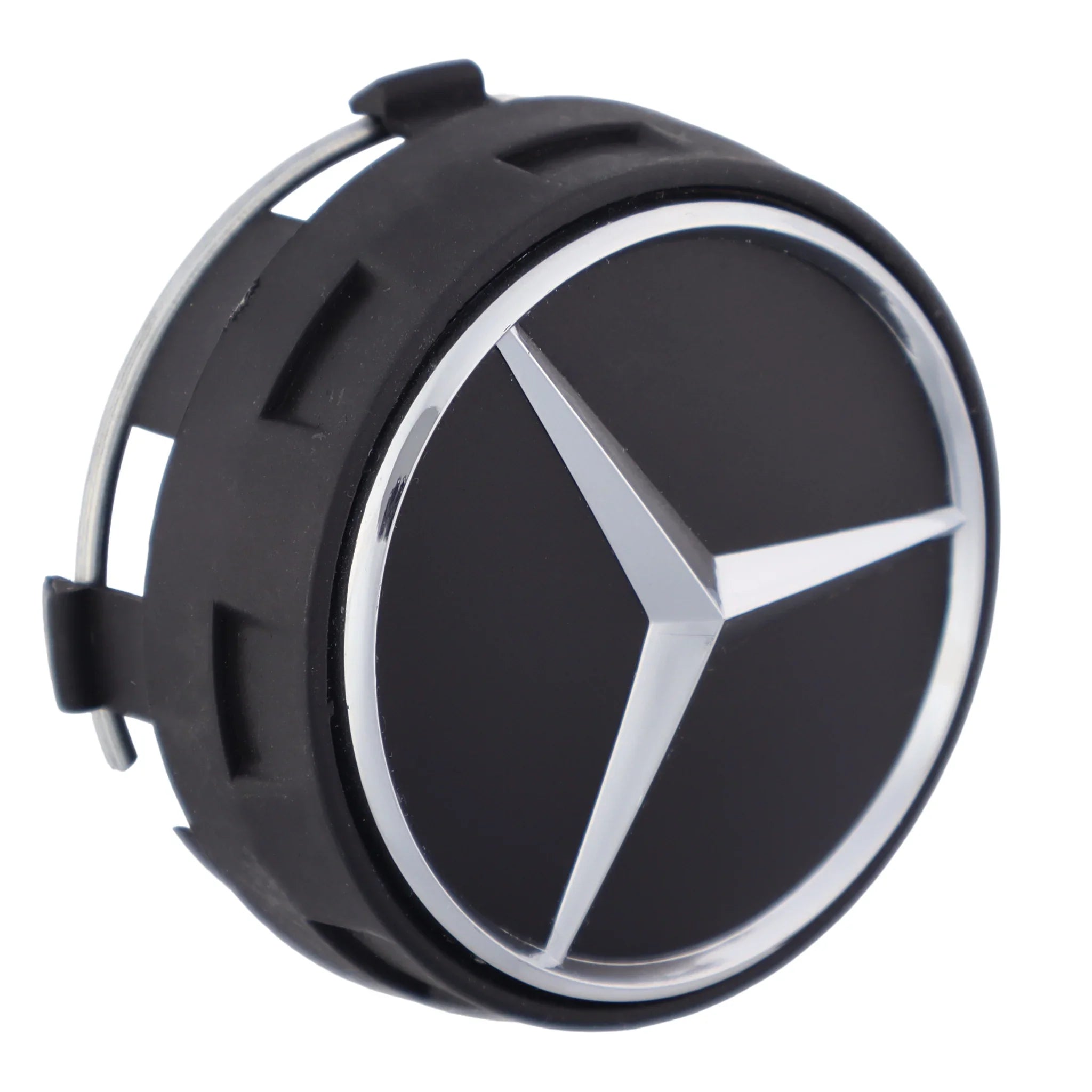 Mercedes Elevated Hub Caps | Matte Black - Aftermarket - CIREVON