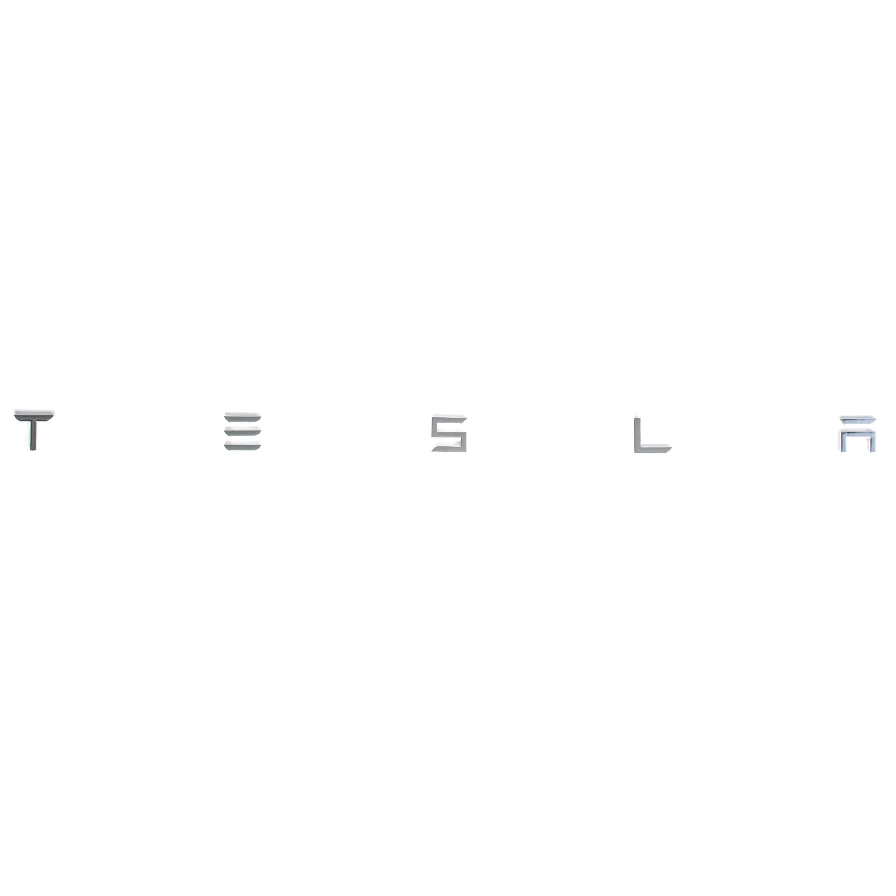 Tesla Buchstabenemblem