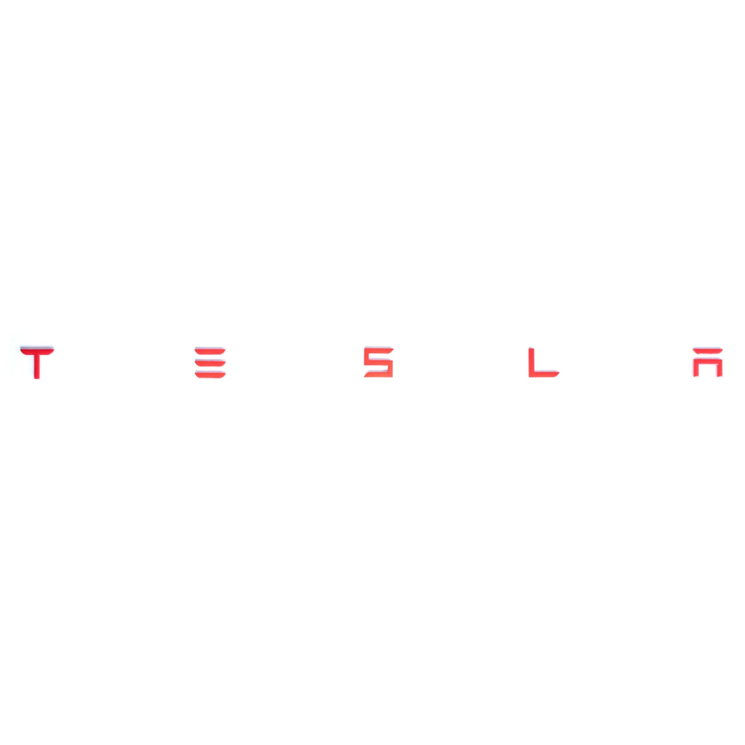 Tesla Buchstabenemblem