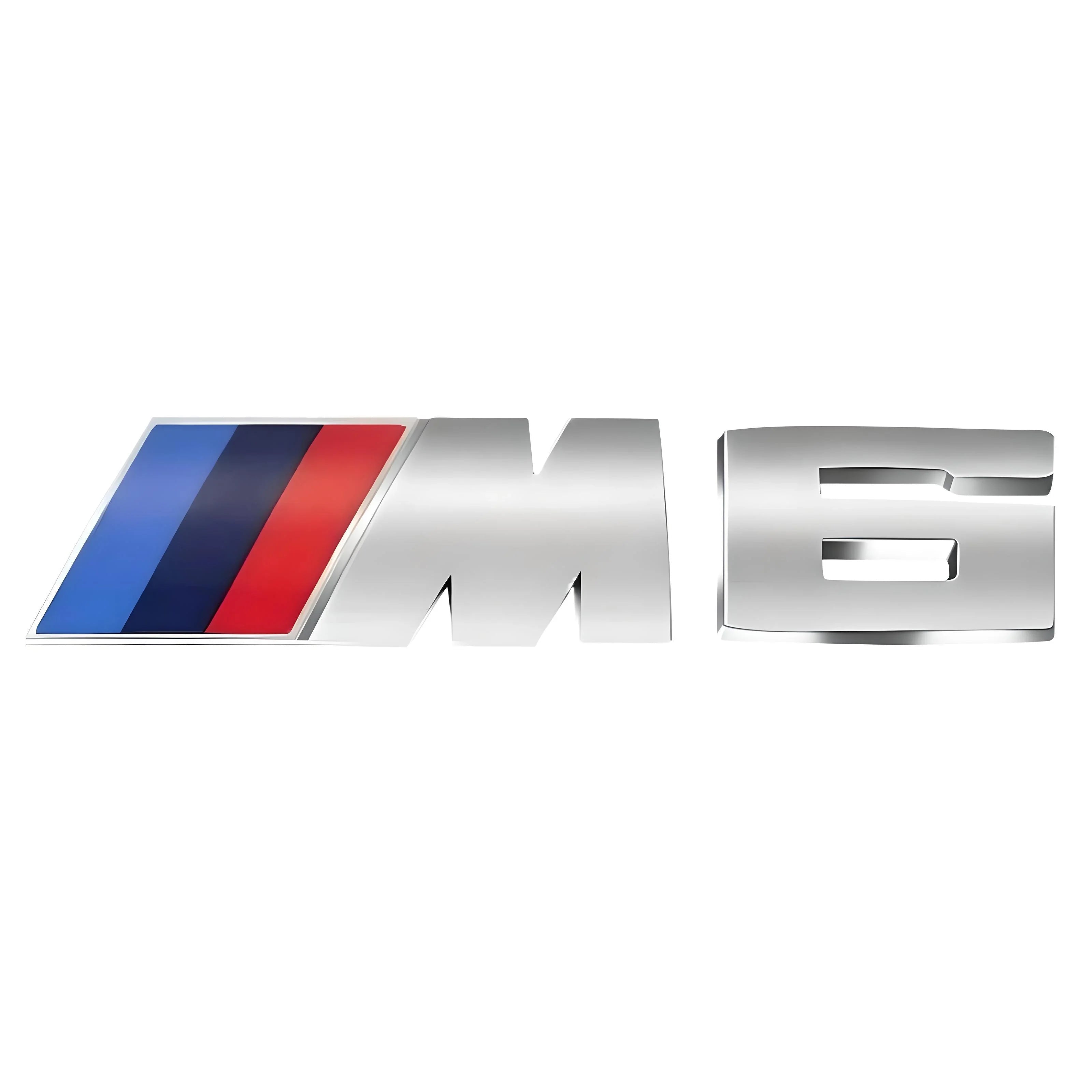 BMW M6 Emblem Badge – Silver – Compatible with BMW M6 – Exterior