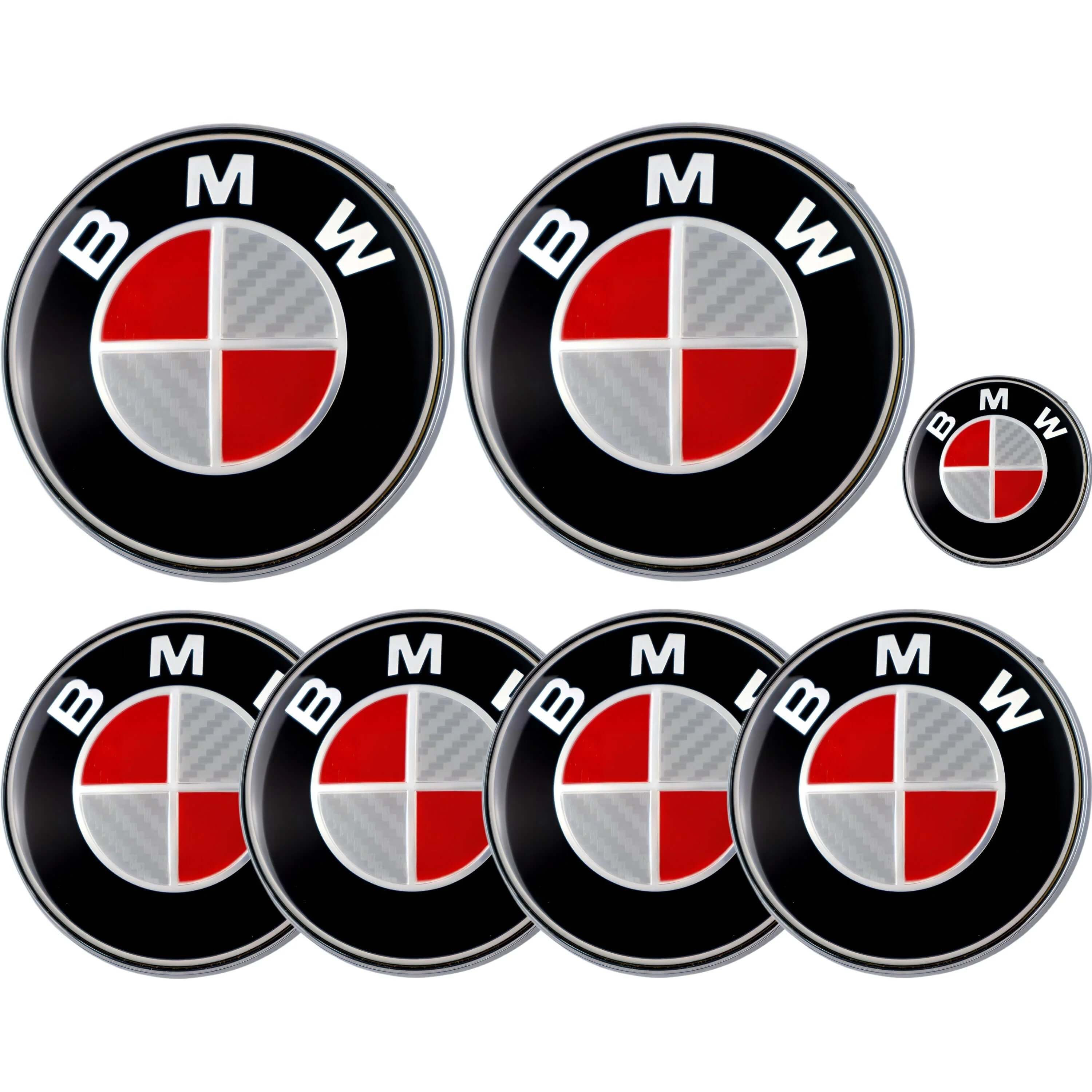 BMW Emblem | Rot & Grau