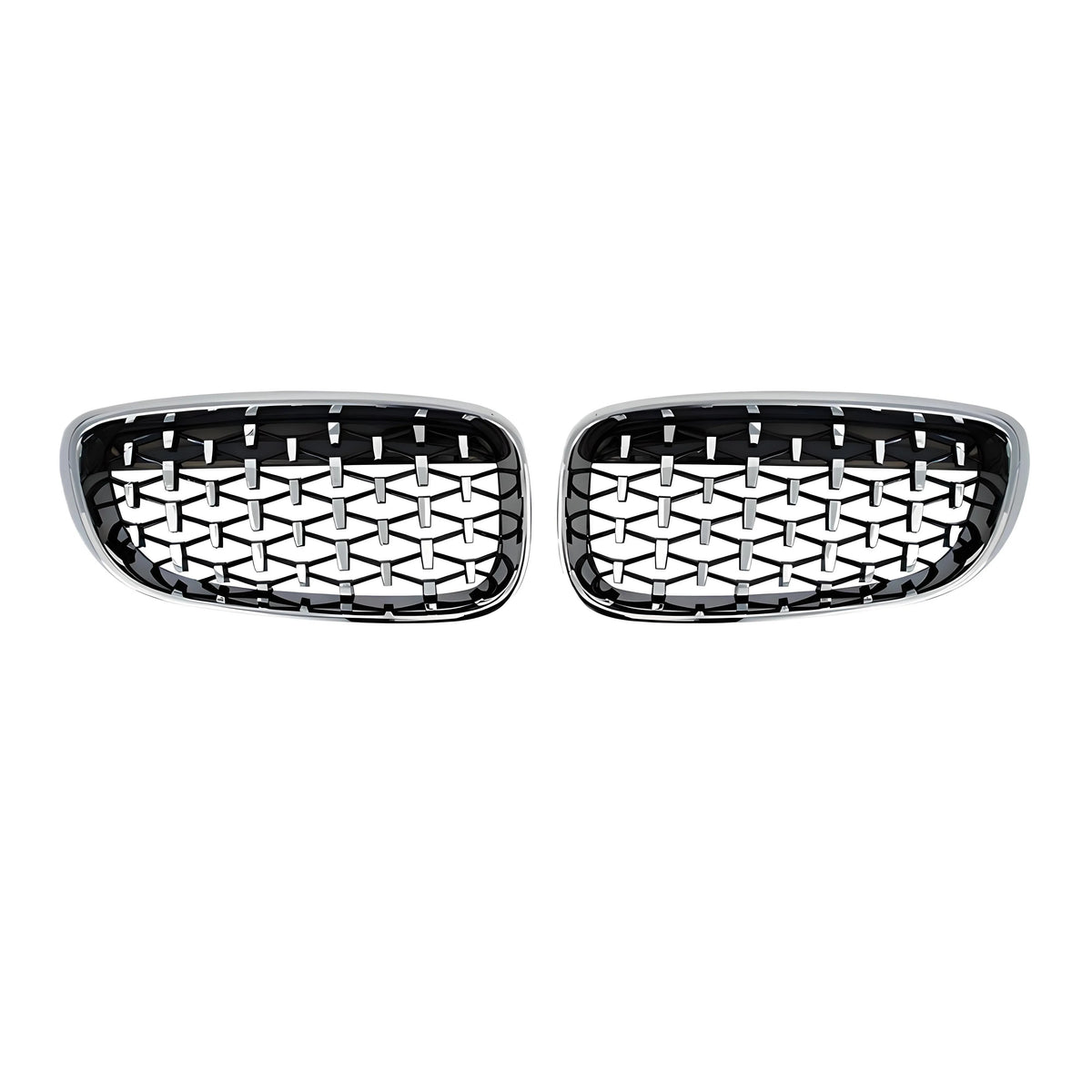 BMW front kidney grille – Black chrome – Compatible with BMW 5 Series G30 – Front exterior