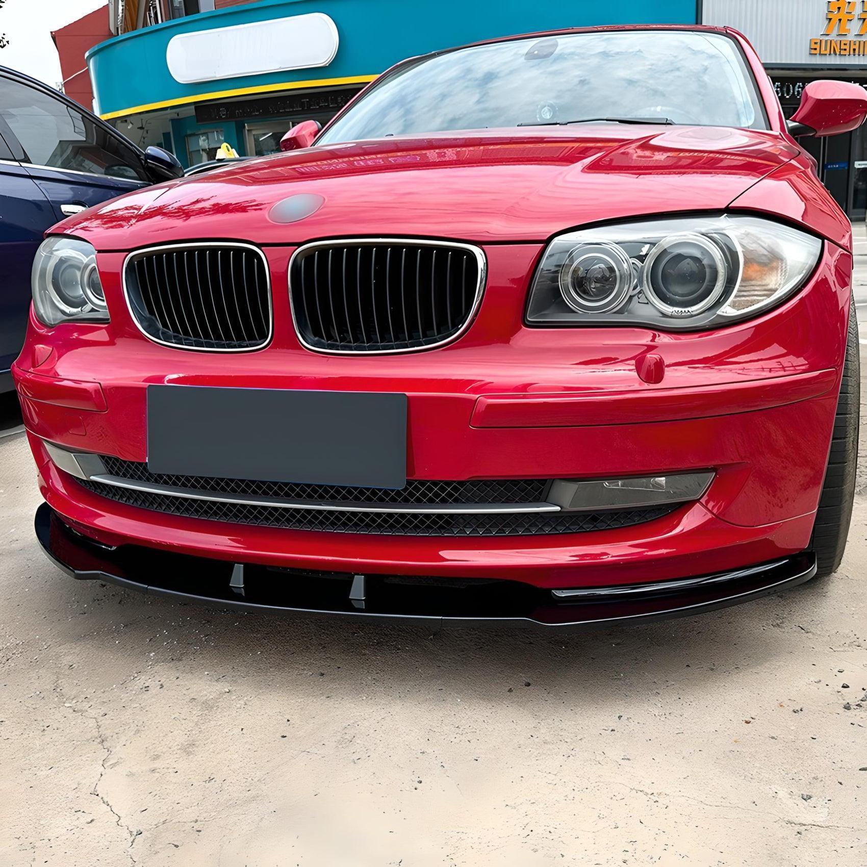 BMW 1 Series Front Lip Spoiler – Glossy Black – Compatible with BMW 1 Series E82 2008-2013 – Front