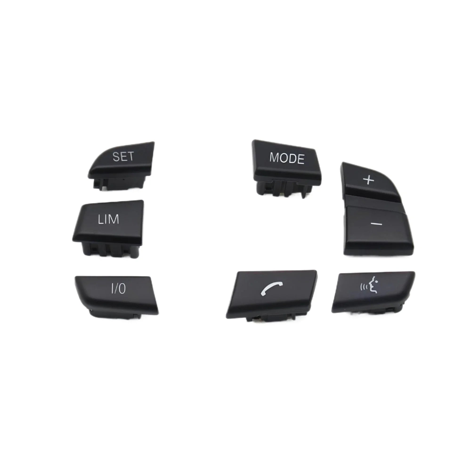 Steering wheel control buttons set – Black – Compatible with BMW – Interior