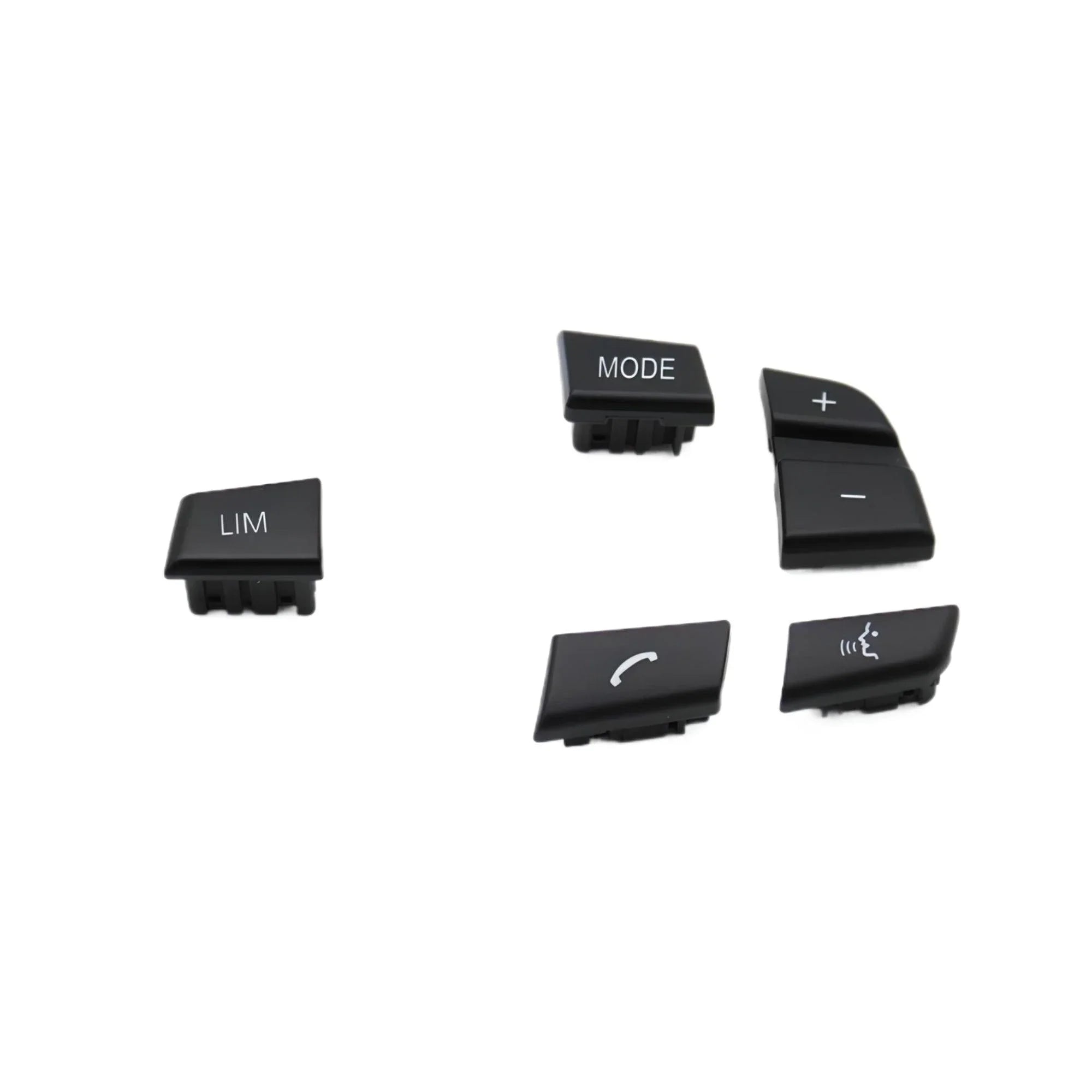 Steering Wheel Button Replacement Kit – Black – Compatible with BMW 1 Series E87 – Interior Controls