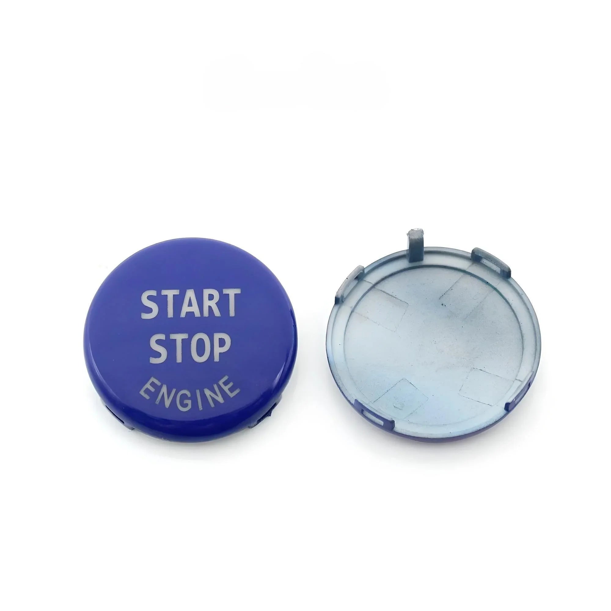 BMW engine start stop button cover – blue – compatible with BMW car interior