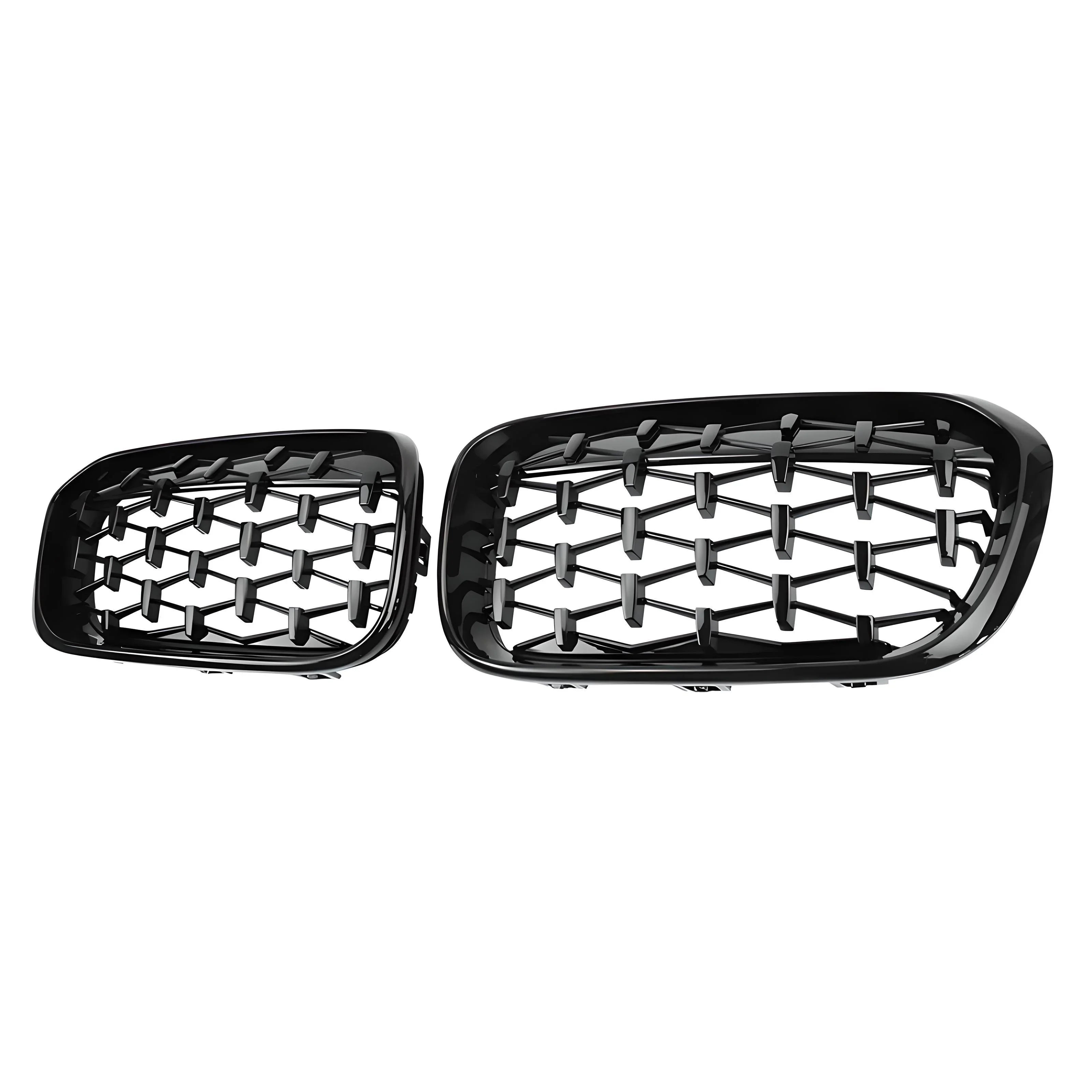 Diamond Style Front Grille Grill – Gloss Black – Compatible with BMW G20/G21 3 Series – Front