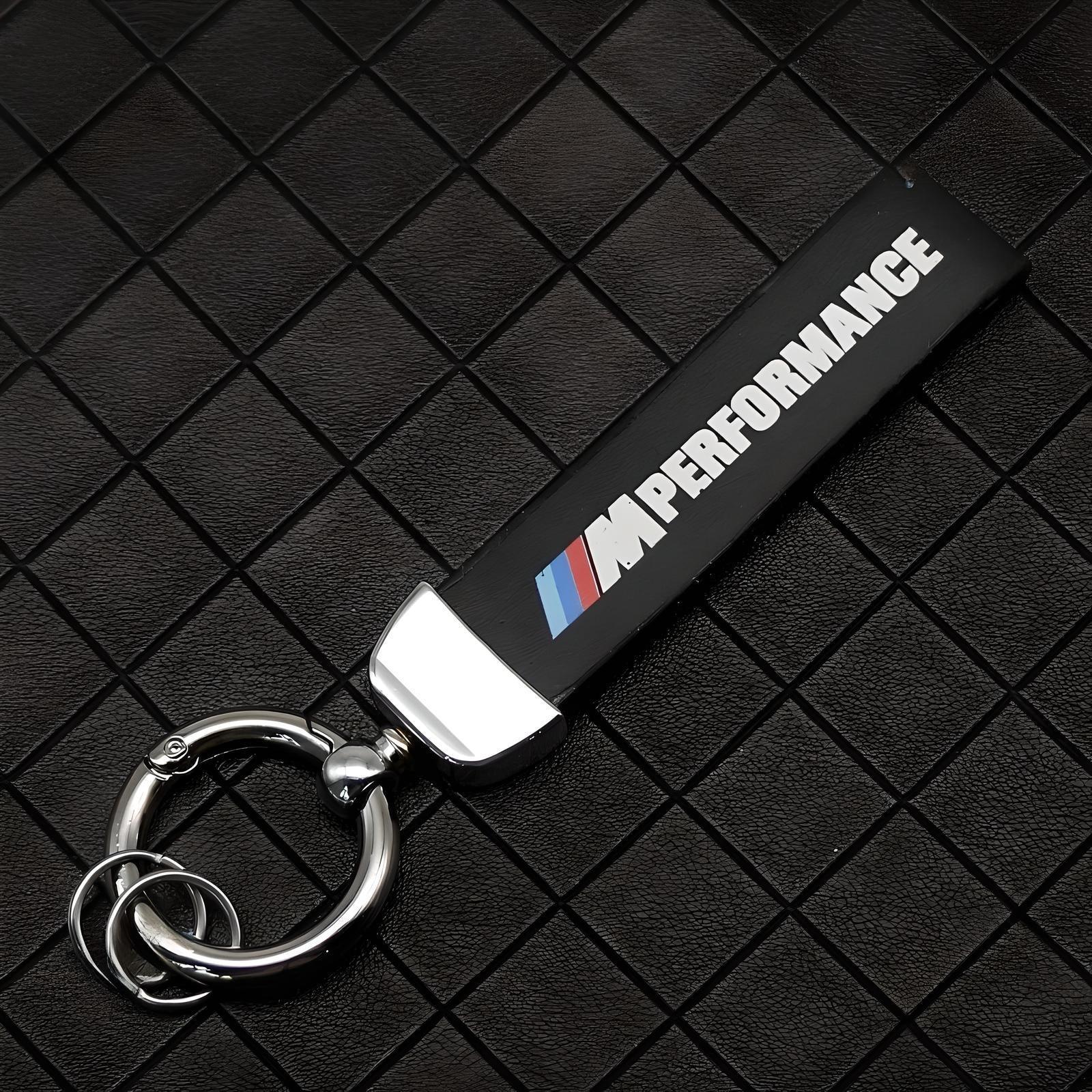 M Performance Keychain – Black/Chrome – Compatible with BMW – Exterior