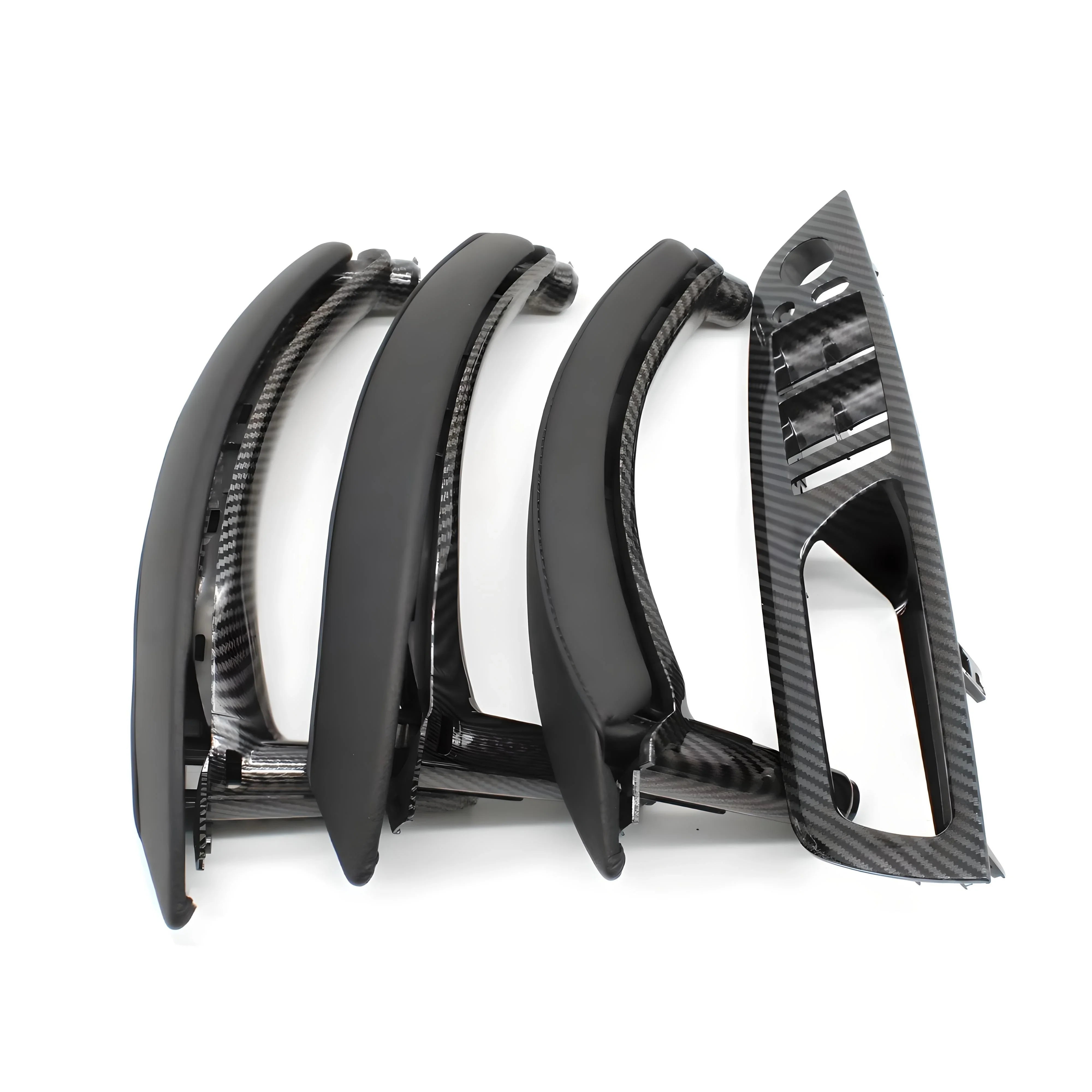 Audi RS5 Carbon Fiber Interior Door Handle Trim Compatible with Audi RS5 Front