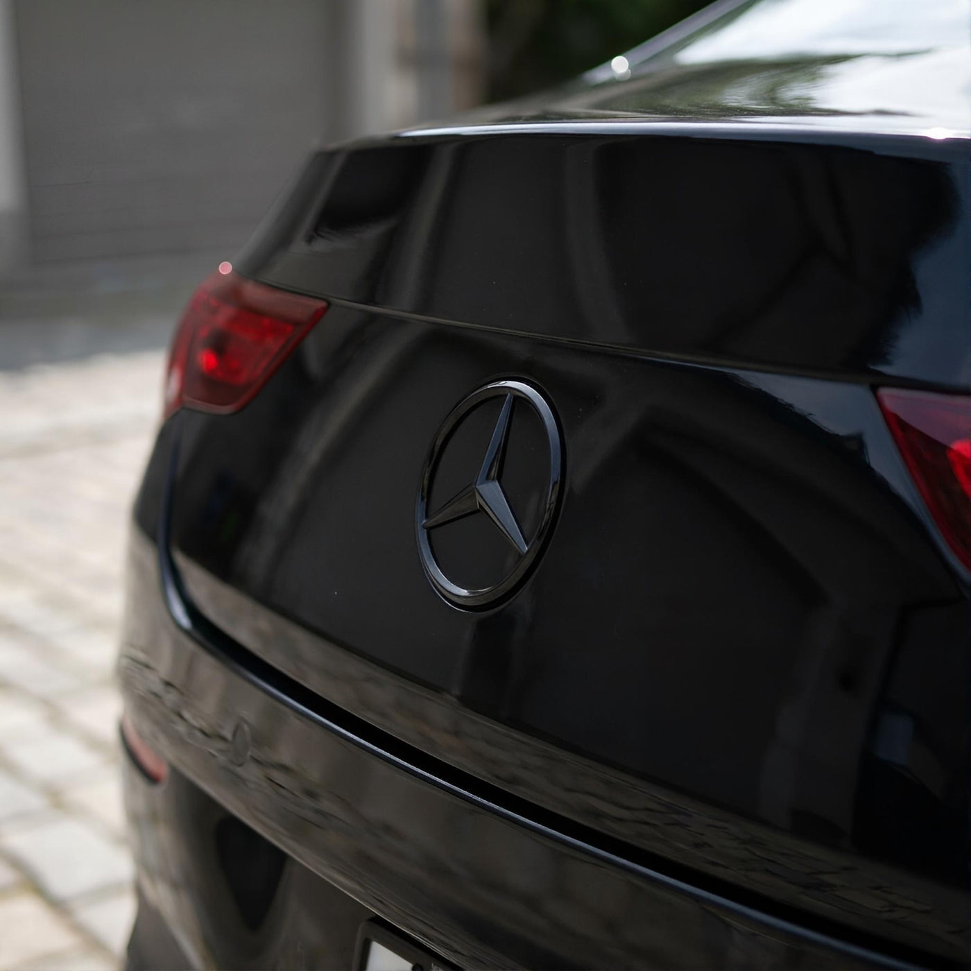 Mercedes Kofferraum-Emblem | Hochglanz Schwarz