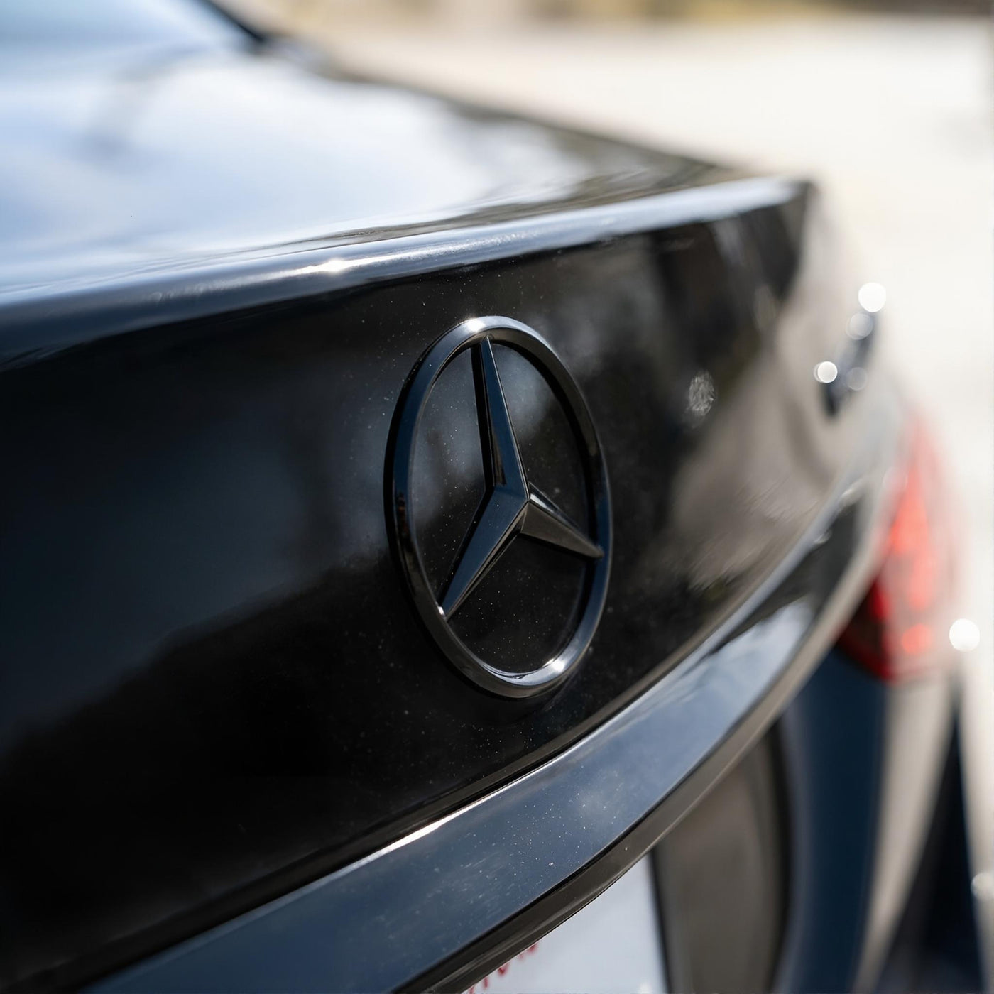 Mercedes Kofferraum-Emblem | Hochglanz Schwarz