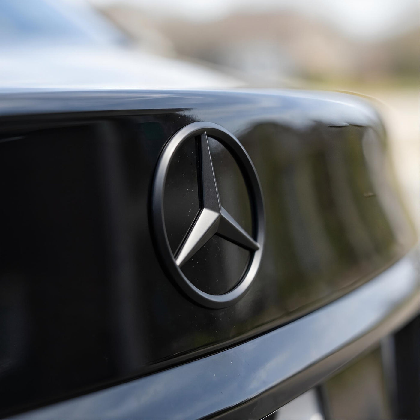 Mercedes Kofferraum-Emblem | Matt Schwarz