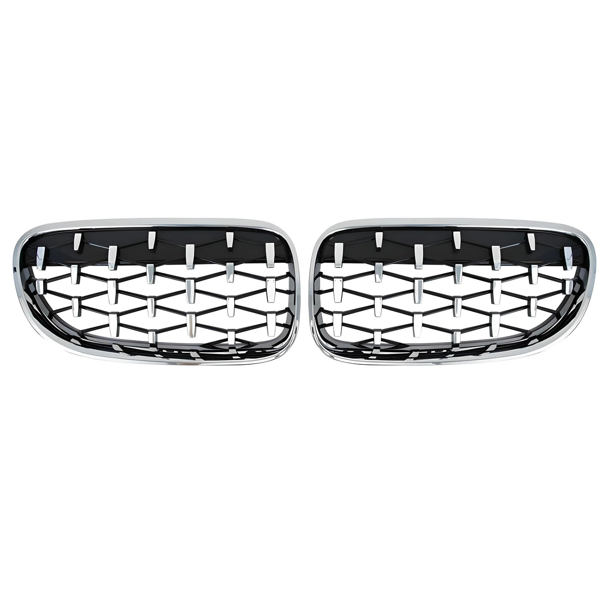 BMW Kidney Grille – Chrome Black – Compatible with BMW Front Exterior