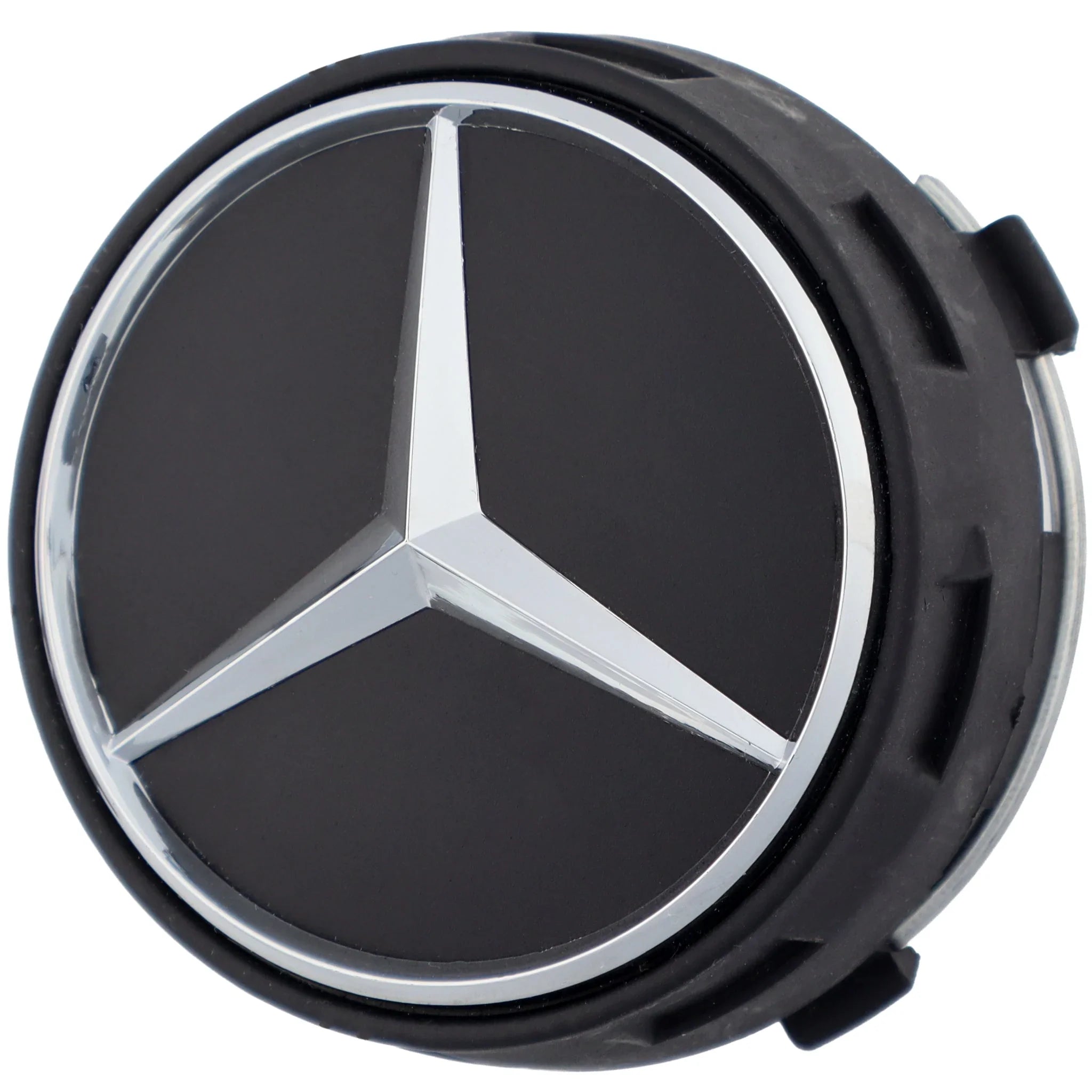 Mercedes Elevated Hub Caps | Matte Black - Aftermarket - cirevon
