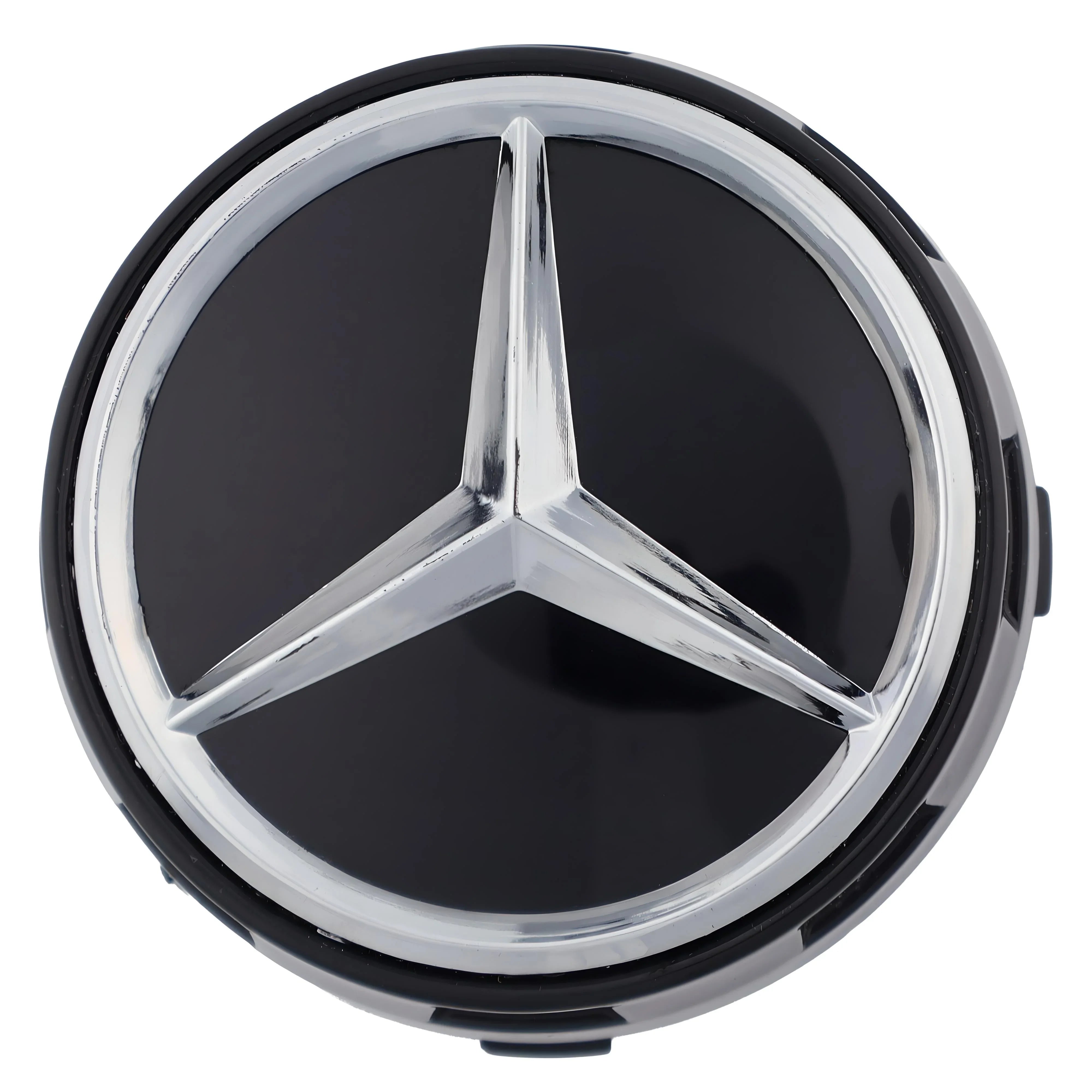 Mercedes Elevated Hub Caps | Gloss Black - Aftermarket - CIREVON