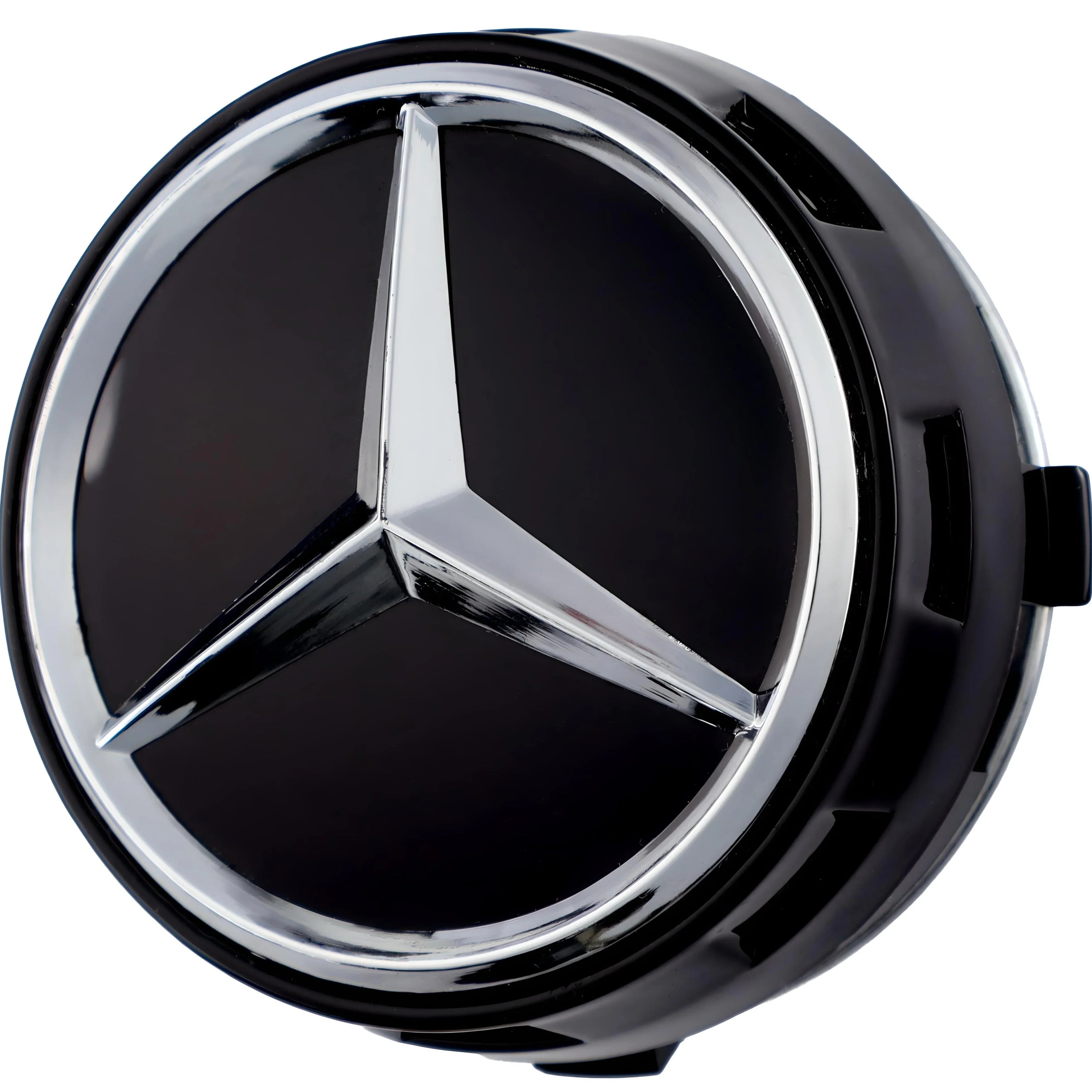 Mercedes Elevated Hub Caps | Gloss Black - Aftermarket - CIREVON