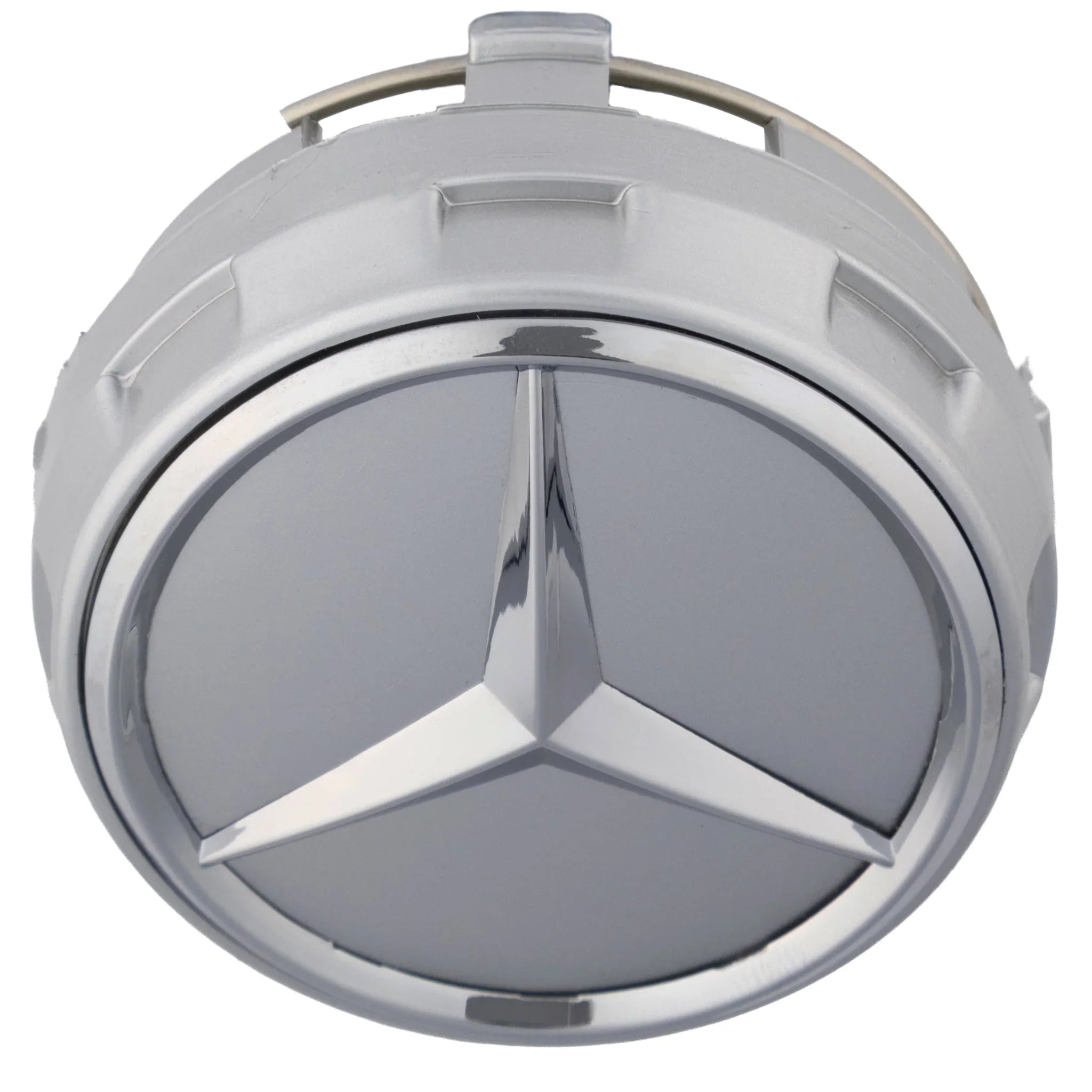 Mercedes Elevated Hub Caps | Platinum Silver - Aftermarket - cirevon