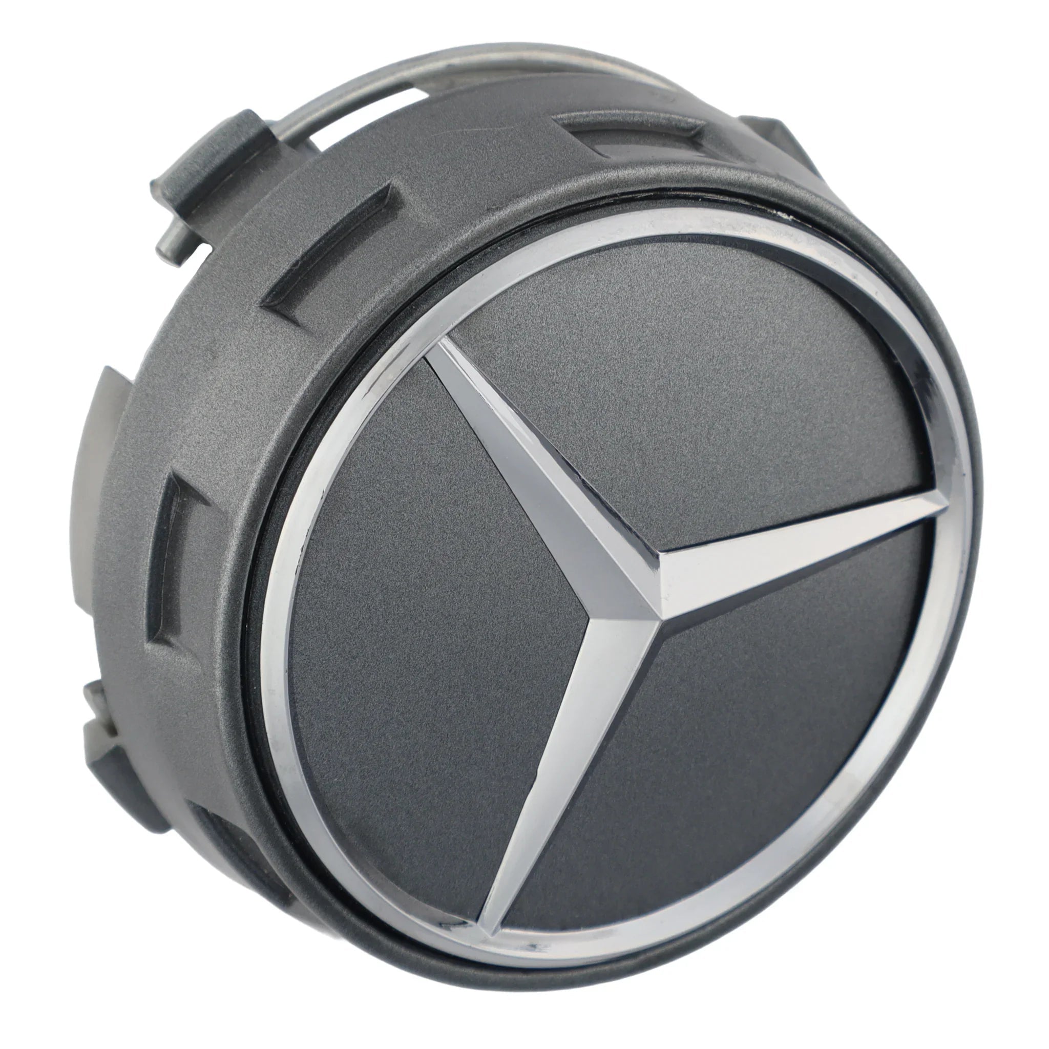 Mercedes Elevated Hub Caps | Titanium Gray - Aftermarket - cirevon
