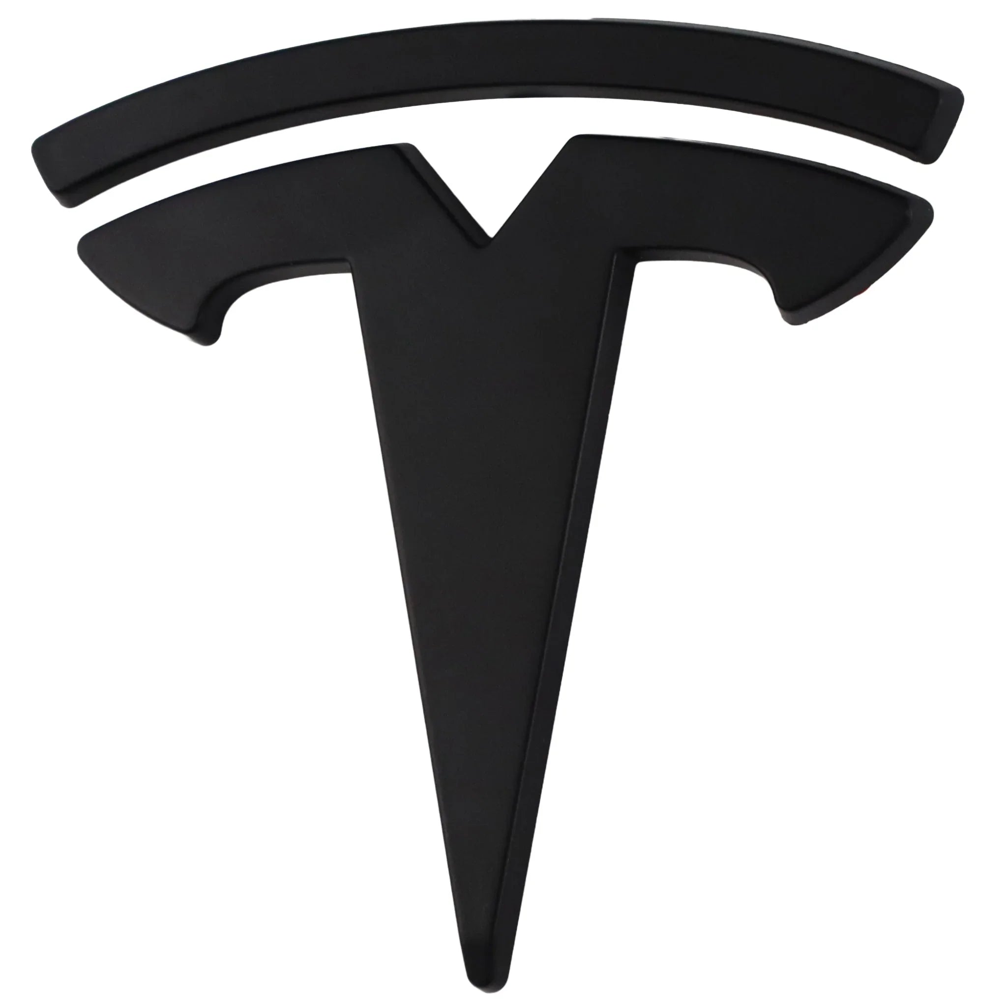 Tesla Emblem Überzug | Matt Schwarz