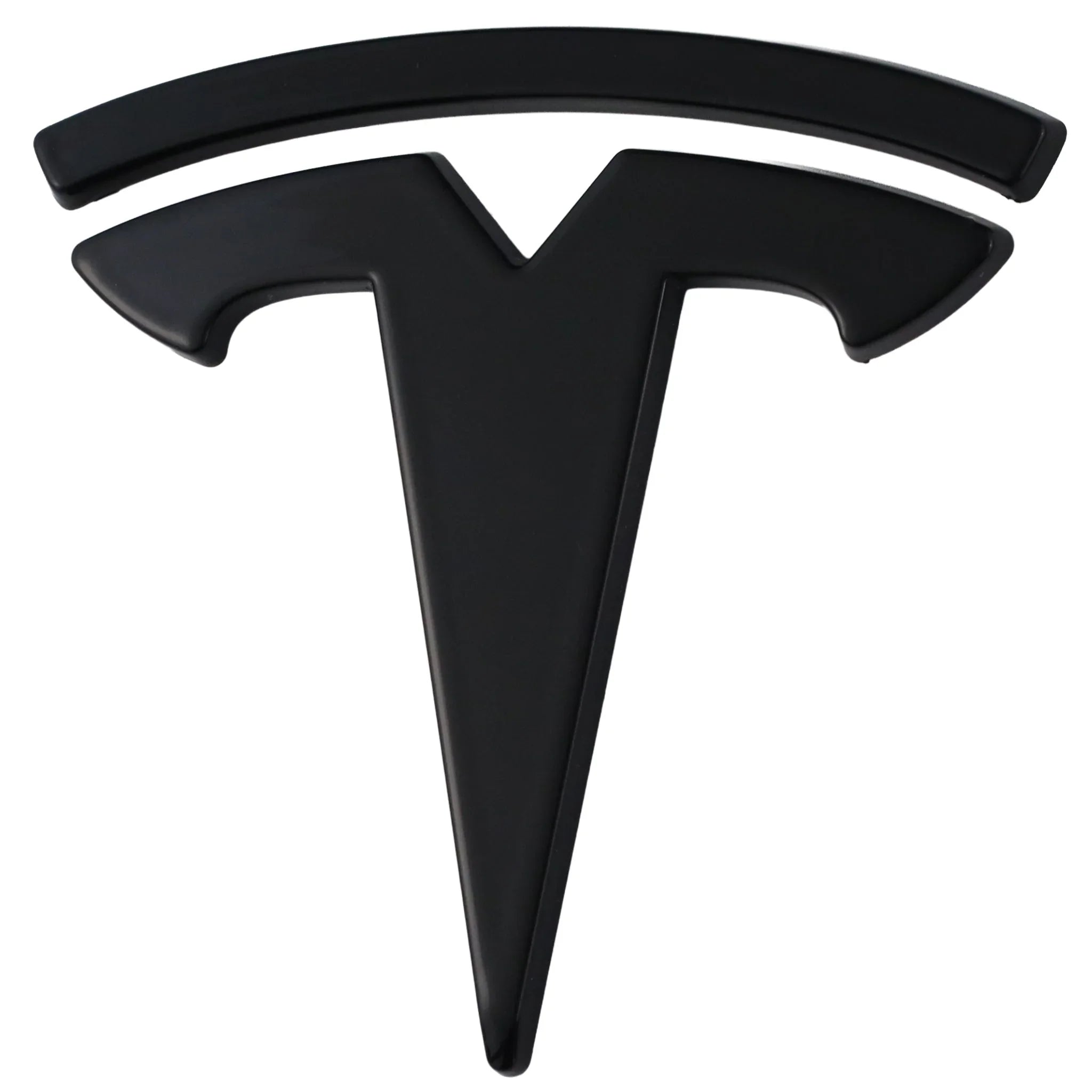 Tesla Emblem Überzug | Hochglanz Schwarz