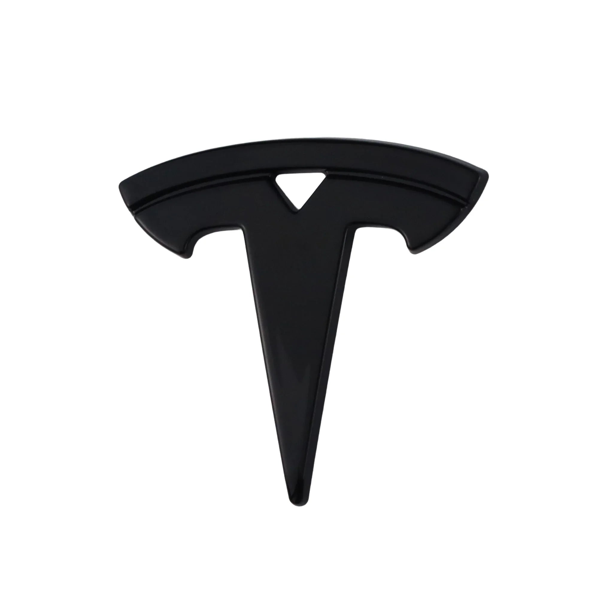 Tesla Emblem Überzug | Hochglanz Schwarz