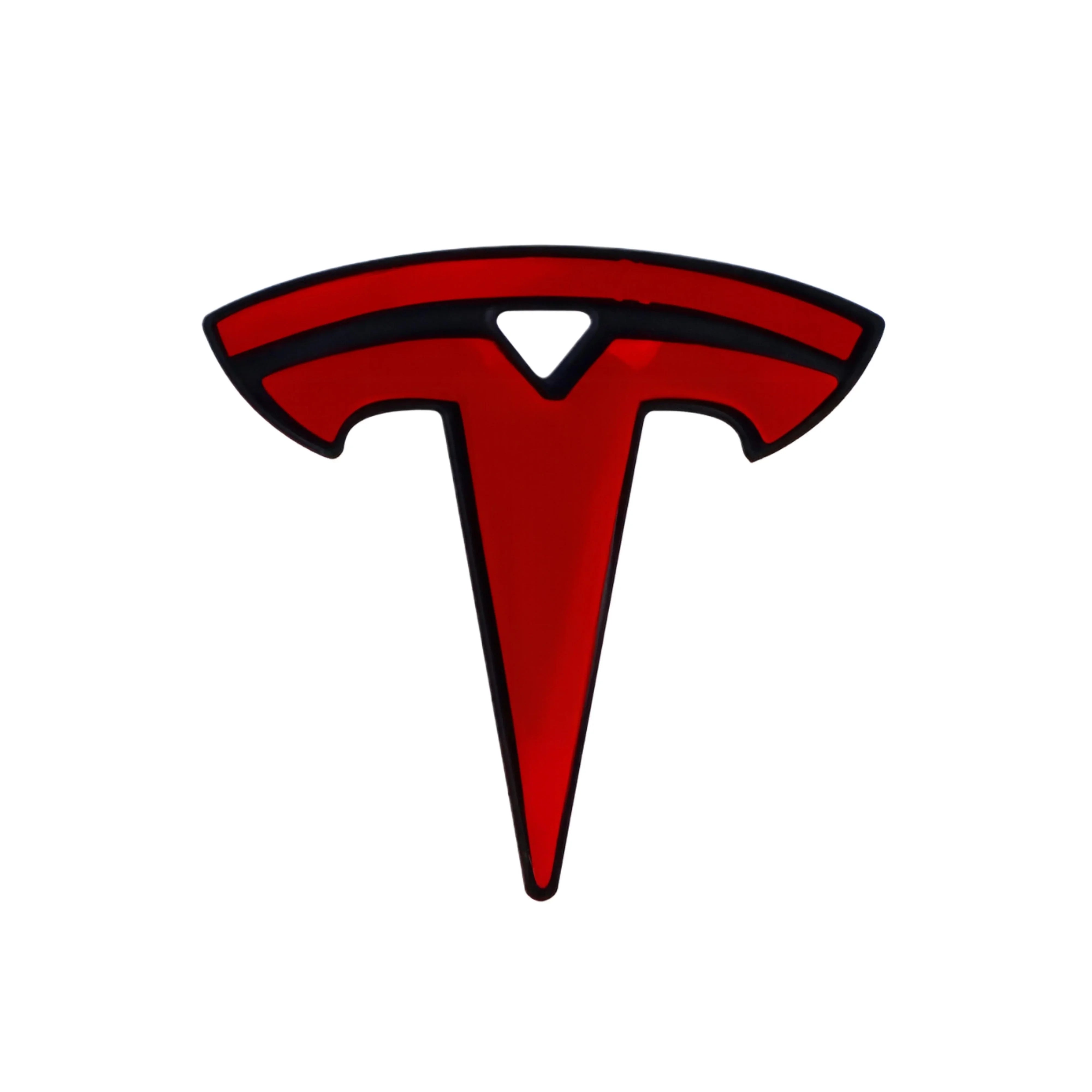 Tesla Emblem Überzug | Matt Schwarz