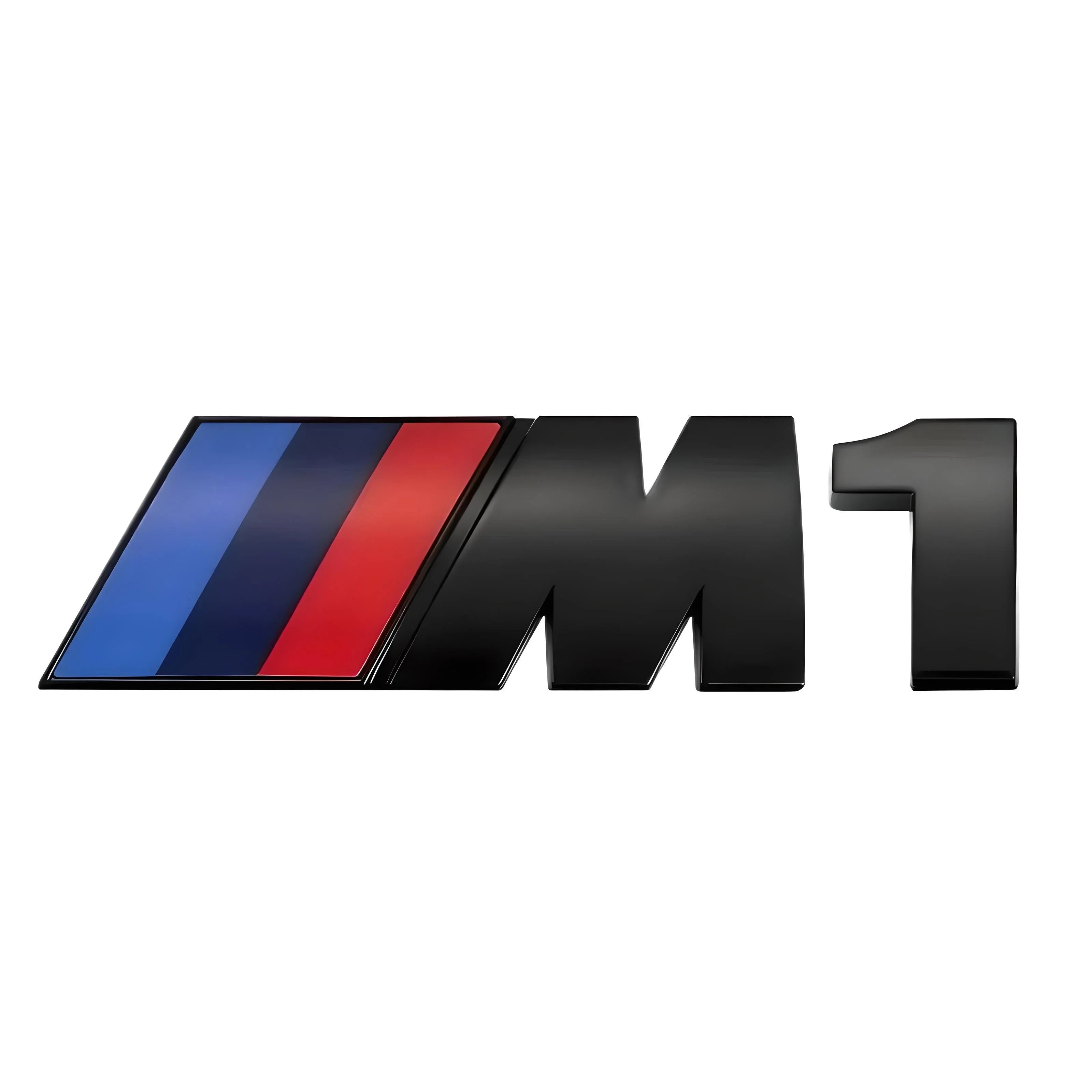 BMW M1 Emblem – Black Finish – Compatible with BMW M Series – Exterior