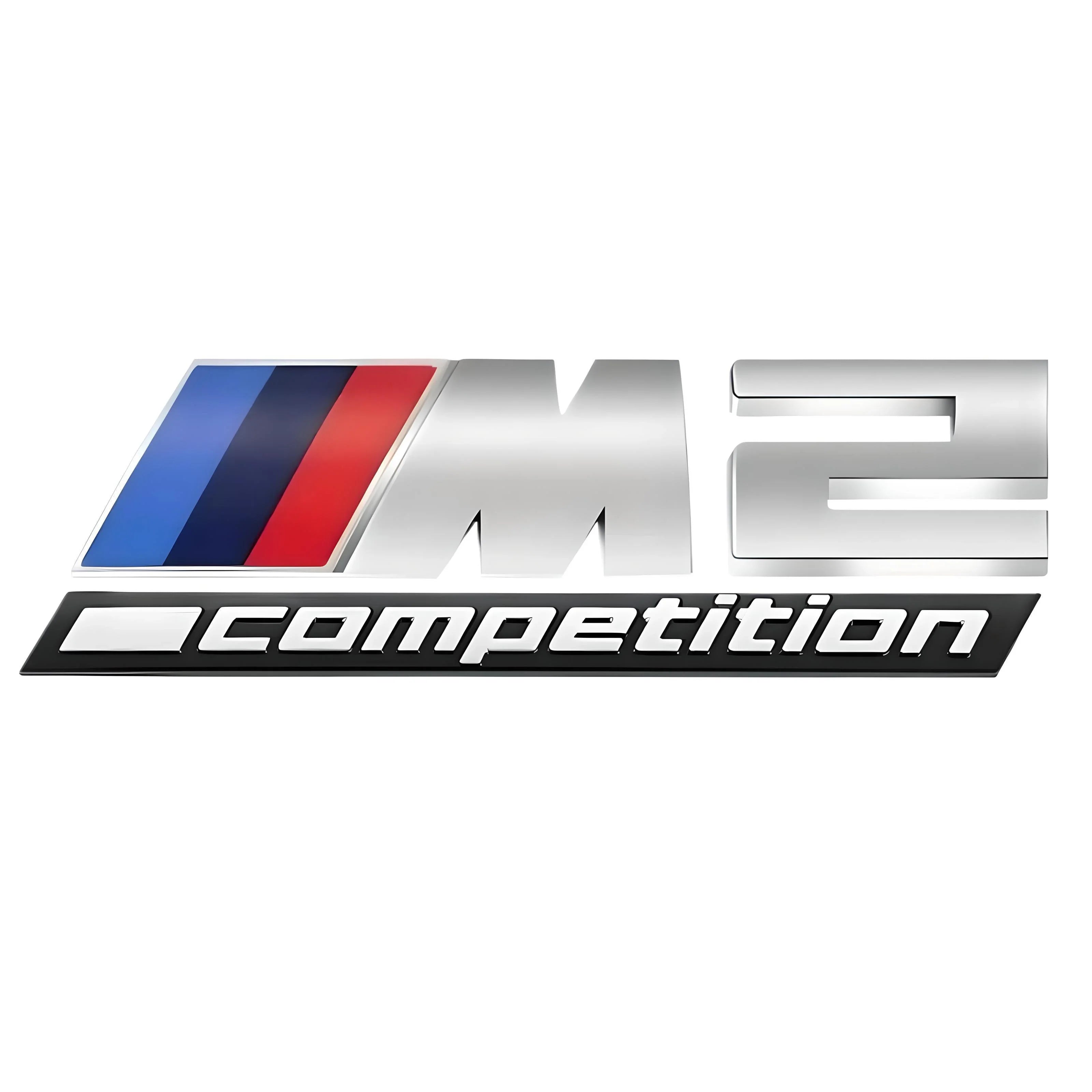 M2 Competition Badge – Silver – Compatible with BMW M2 – Exterior