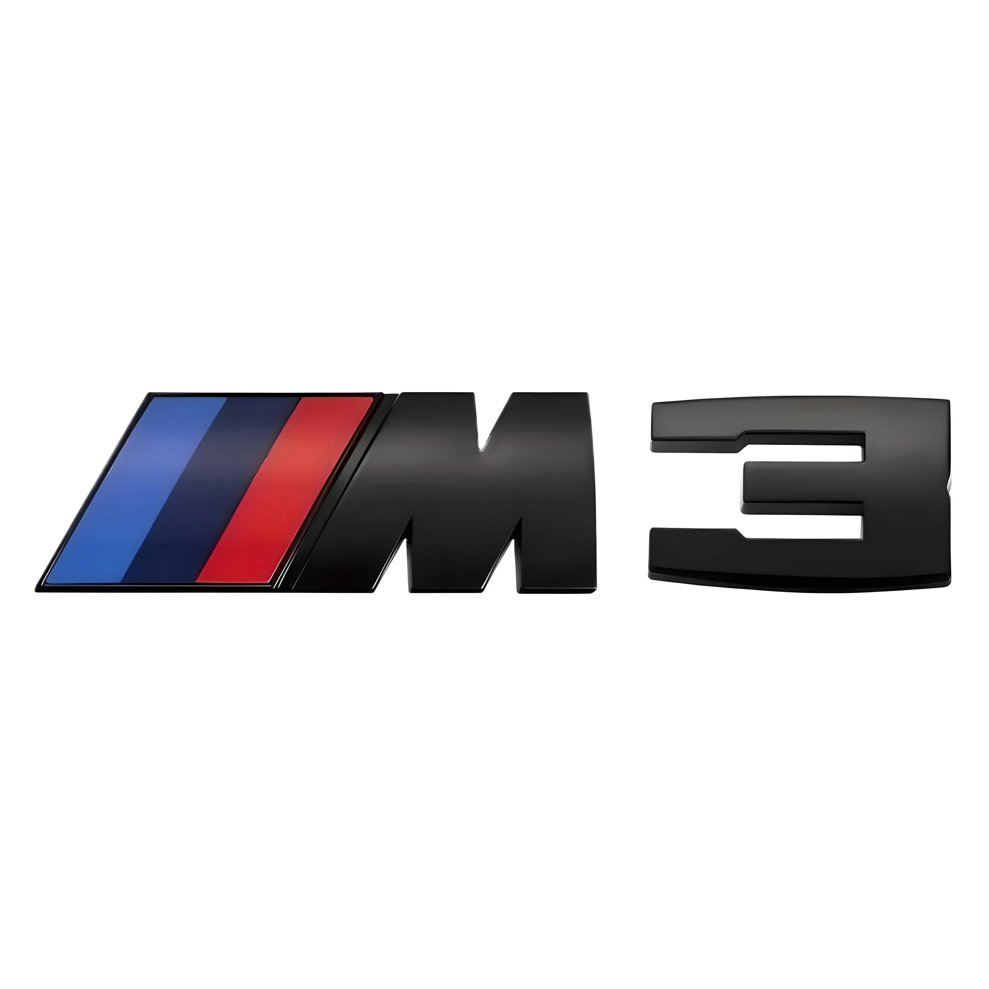 BMW M3 Emblem – Black Finish – Compatible with BMW M3 – Rear