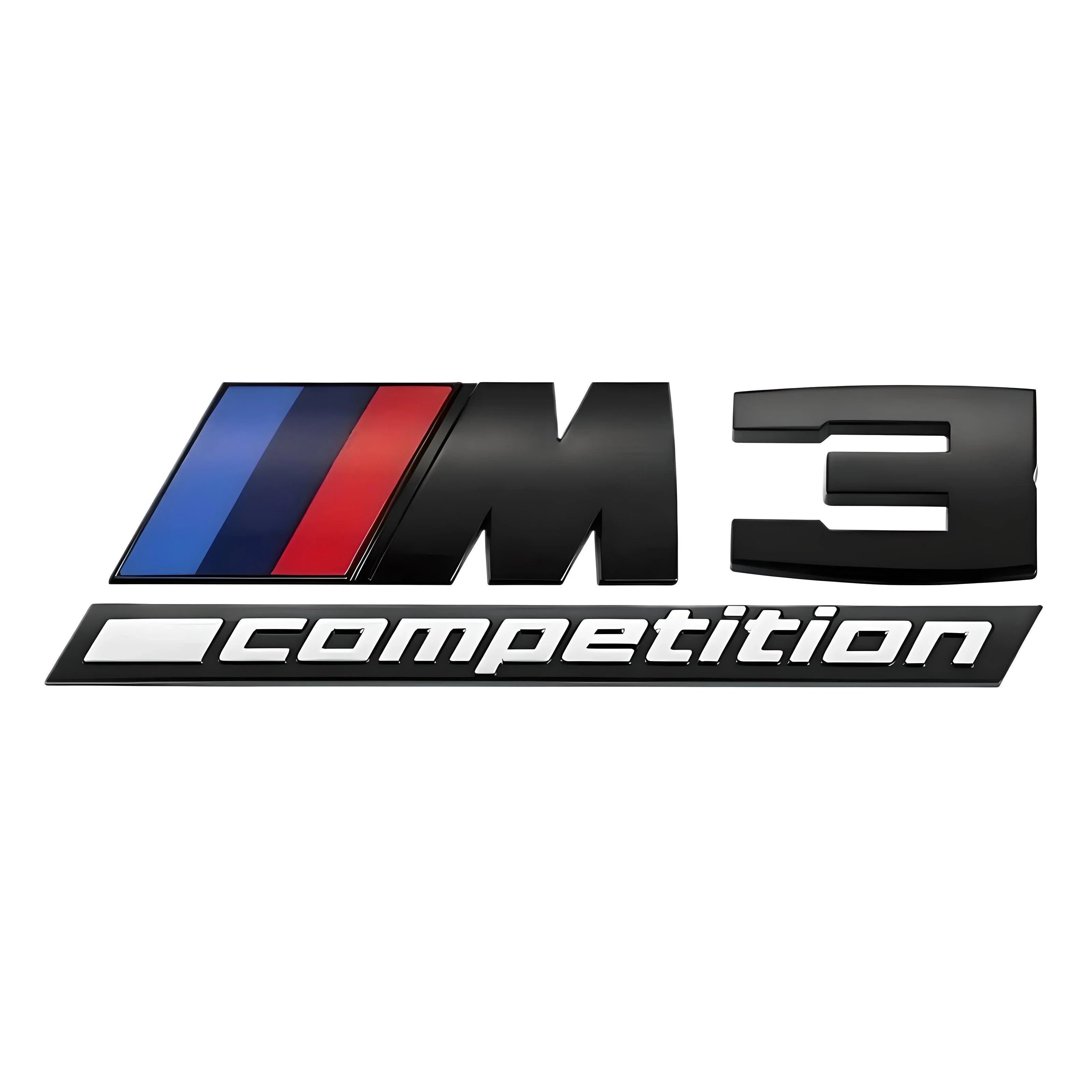 BMW M3 Competition Emblem – Black – Compatible with BMW M3 – Exterior