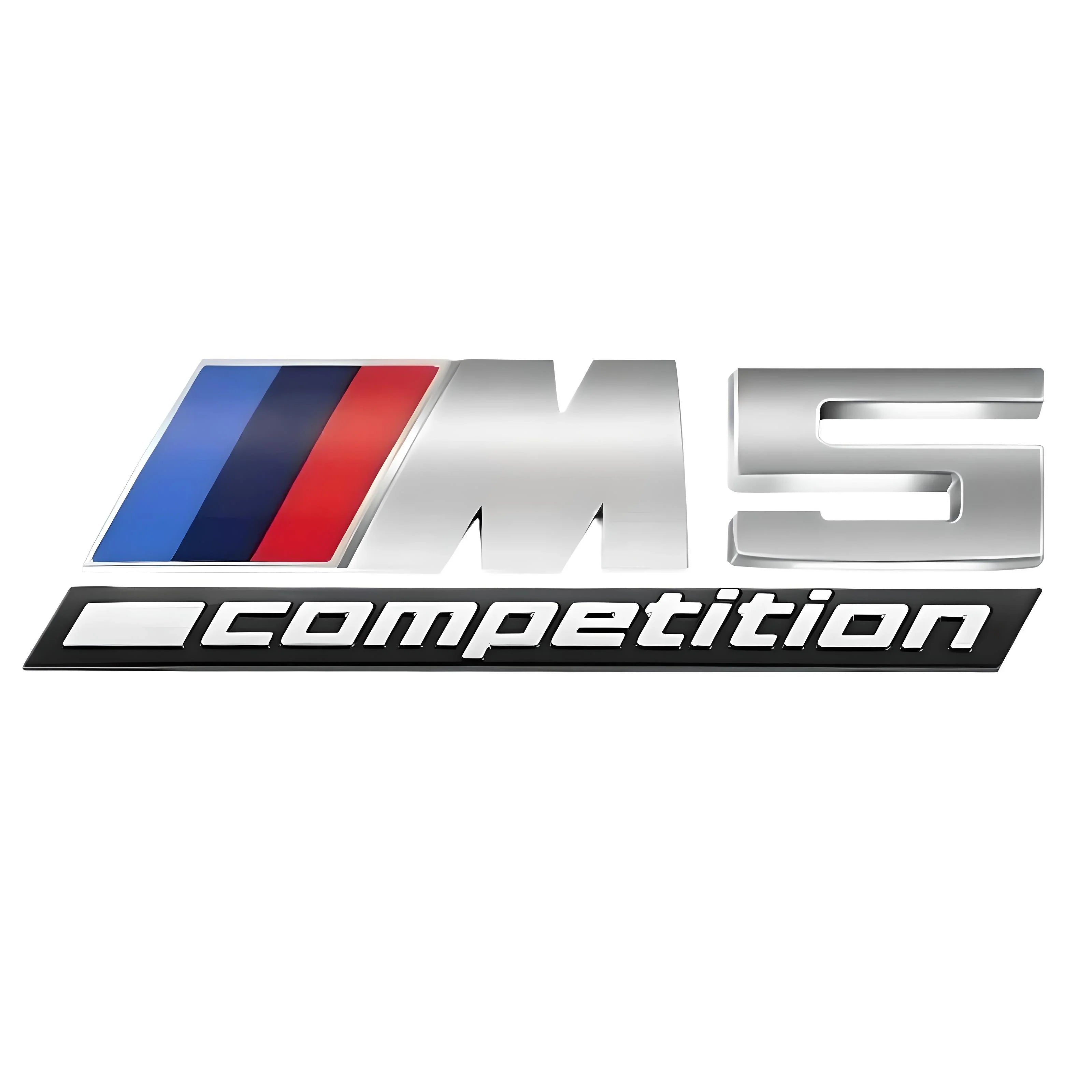 BMW M5 Competition Badge – Silver – Compatible with BMW M5 – Exterior