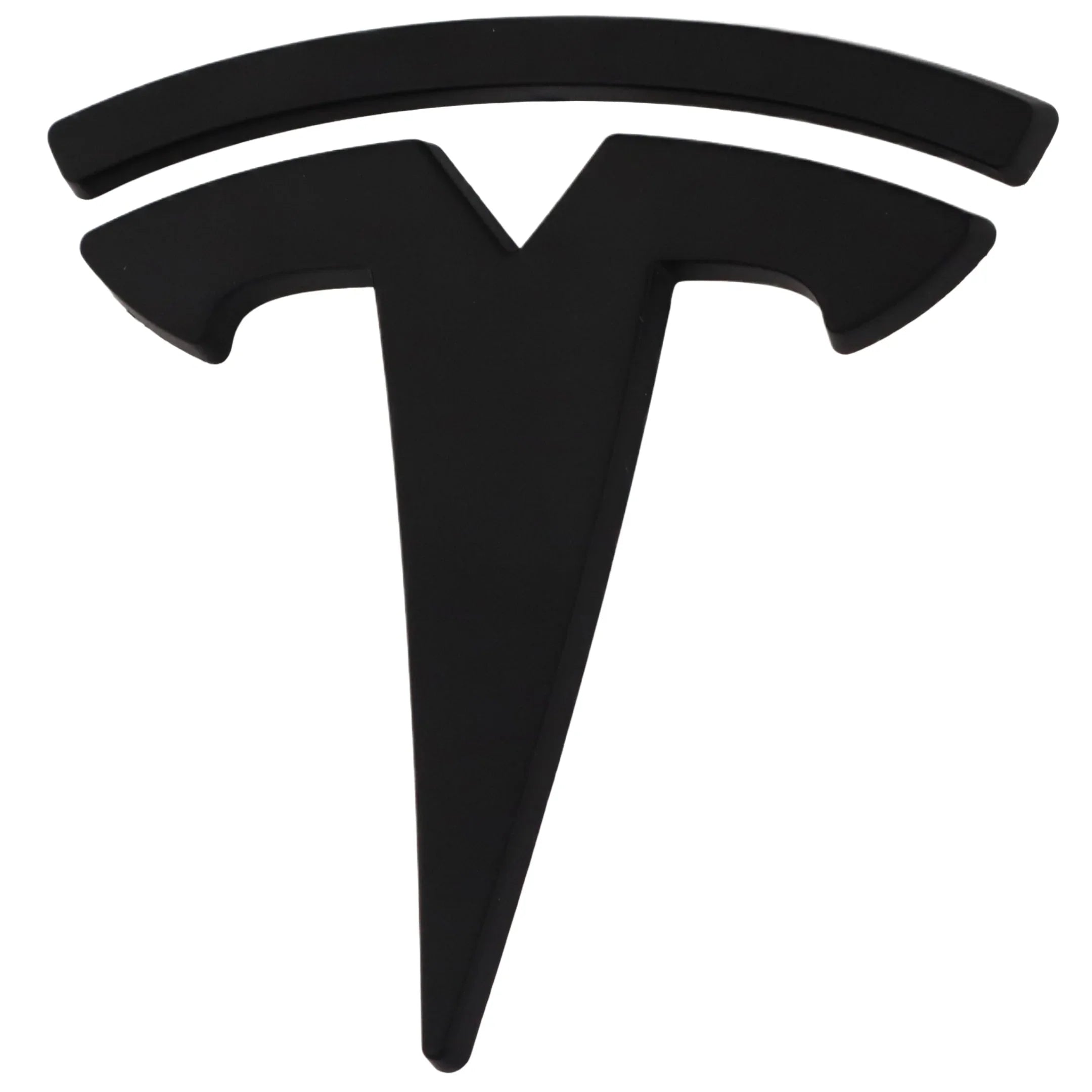 Tesla Emblem Überzug | Matt Schwarz