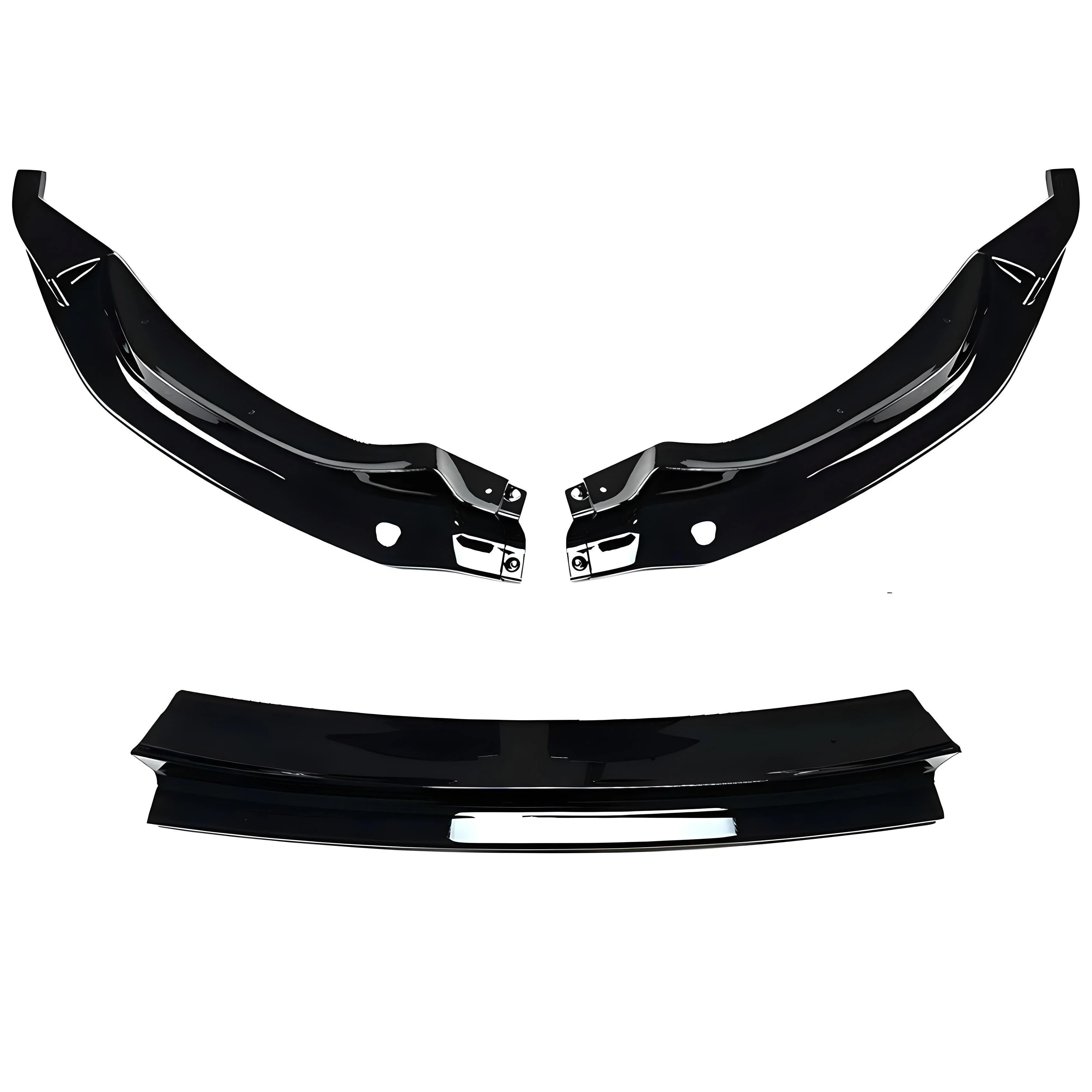 Front Bumper Lip Splitter – Black Glossy – Compatible with BMW G20 G22 G30 3 Series 5 Series – Front