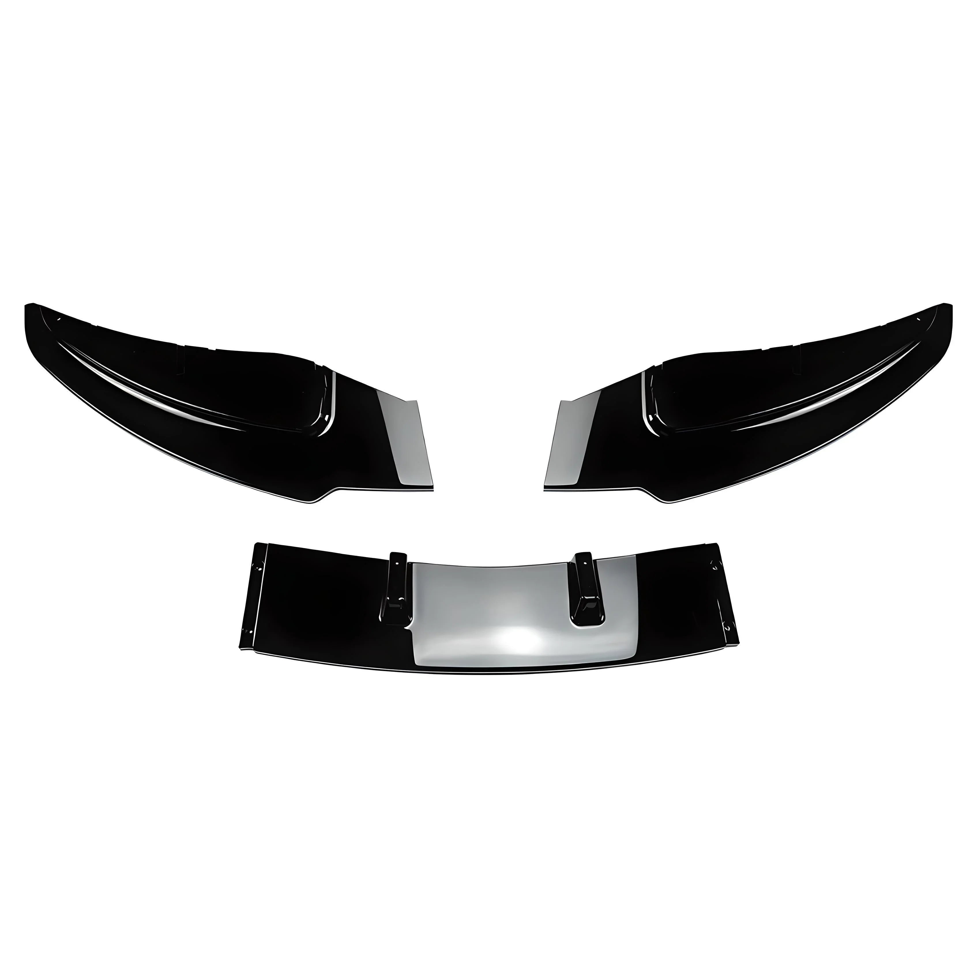 Front Mount Splitter Extension Kit – Gloss Black – Compatible with Honda Civic 10th Gen – Front
