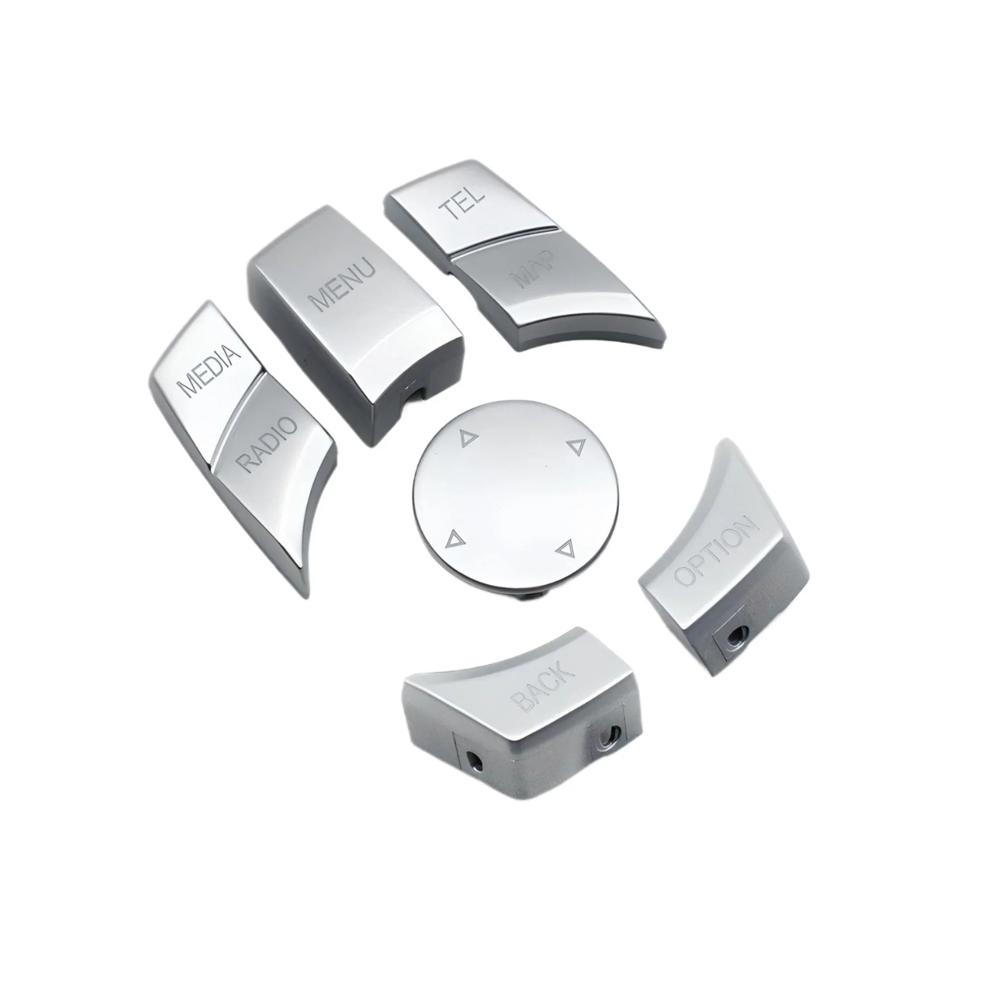 BMW iDrive Control Panel Buttons – Silver Finish – Compatible with BMW 3 Series F30 F31 – Interior Console