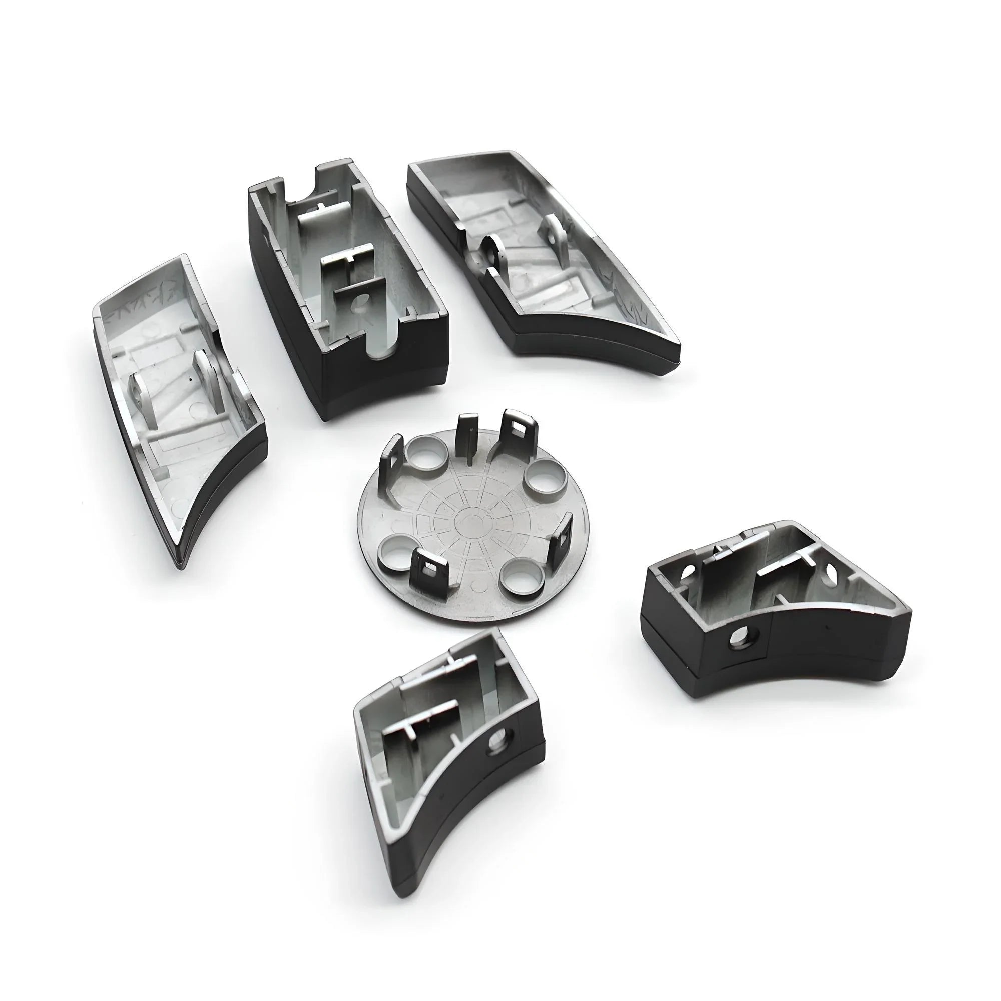 BMW M Performance Wheel Center Caps Set – Black and Silver – Compatible with BMW – Exterior