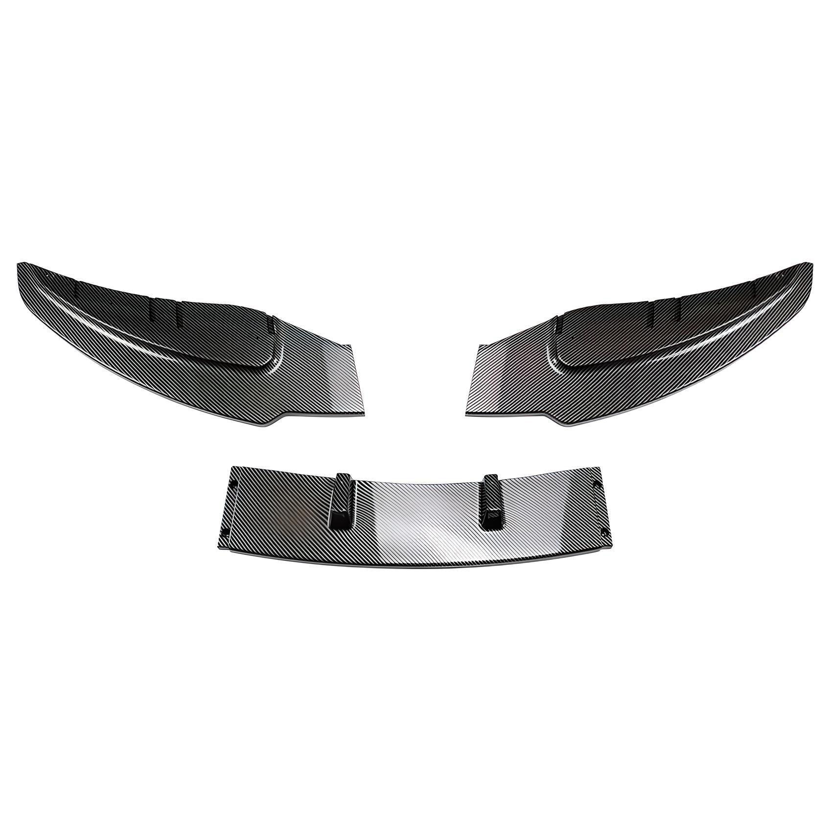 Carbon Fiber Front Bumper Canards Kit – Glossy Black – Compatible with BMW M4 G82 – Front Exterior