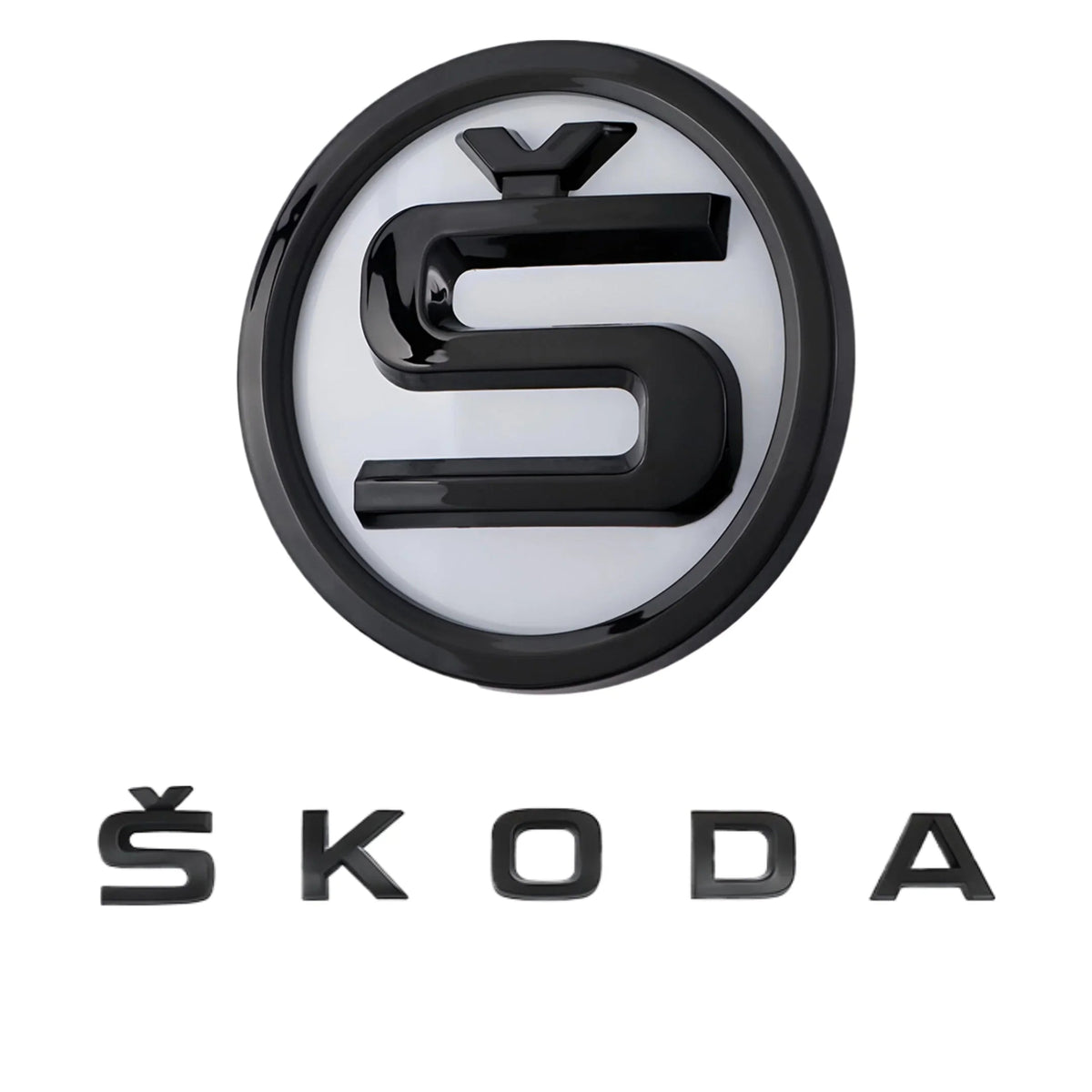 Skoda Emblem | White