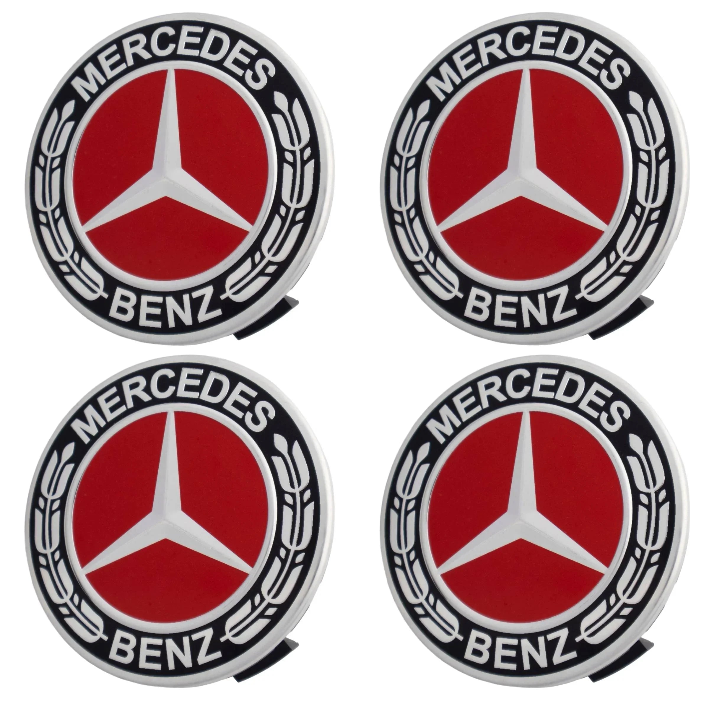 Mercedes Hub Caps | Phantom Red - Aftermarket - cirevon
