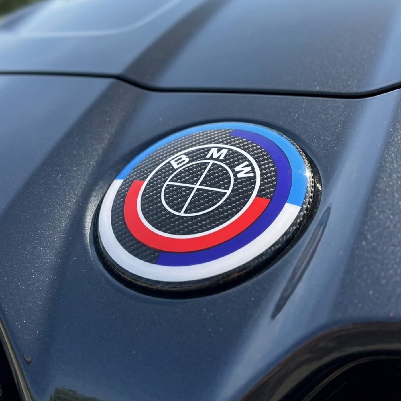 BMW 50th Anniversary Badge | Black Carbon