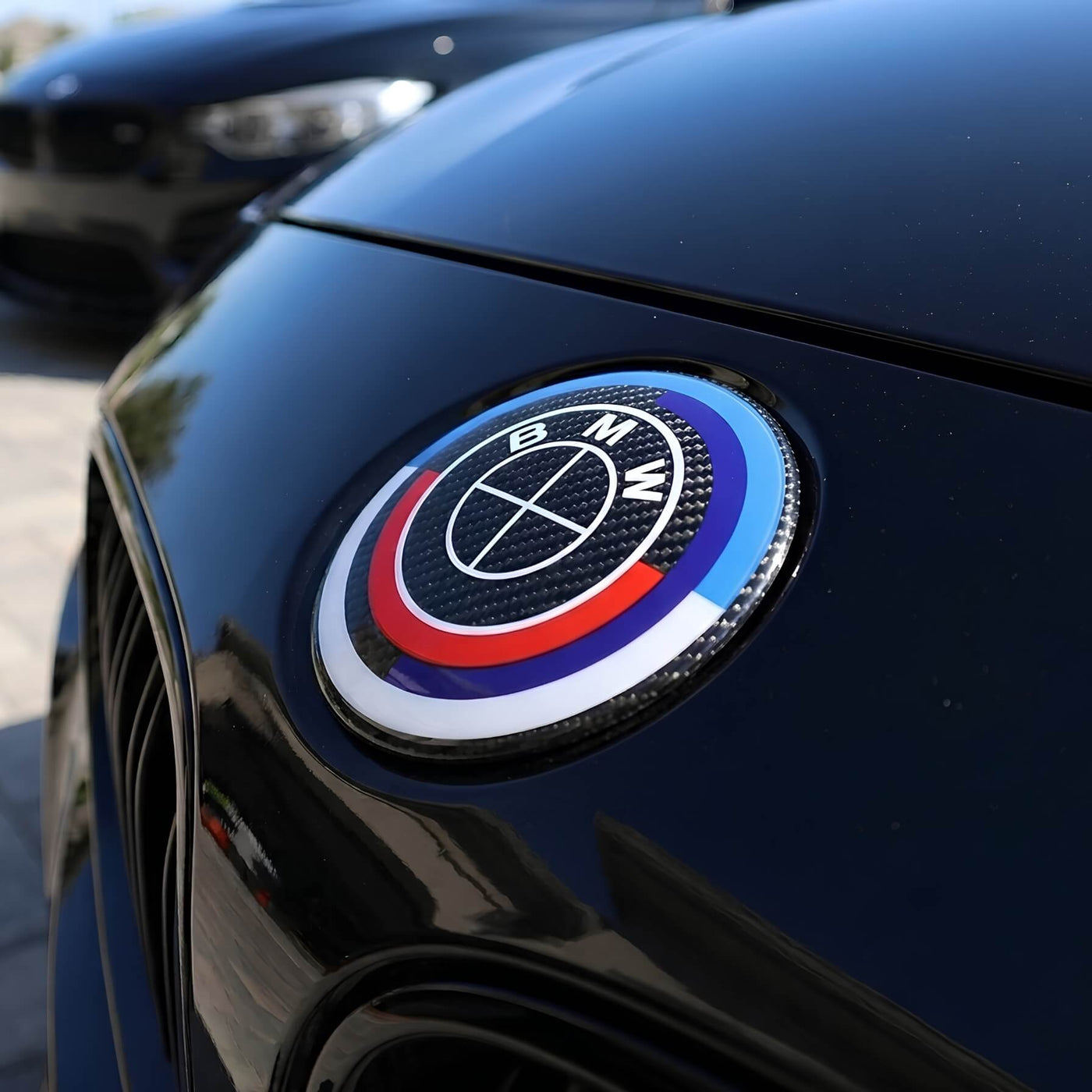 BMW 50th Anniversary Badge | Black Carbon