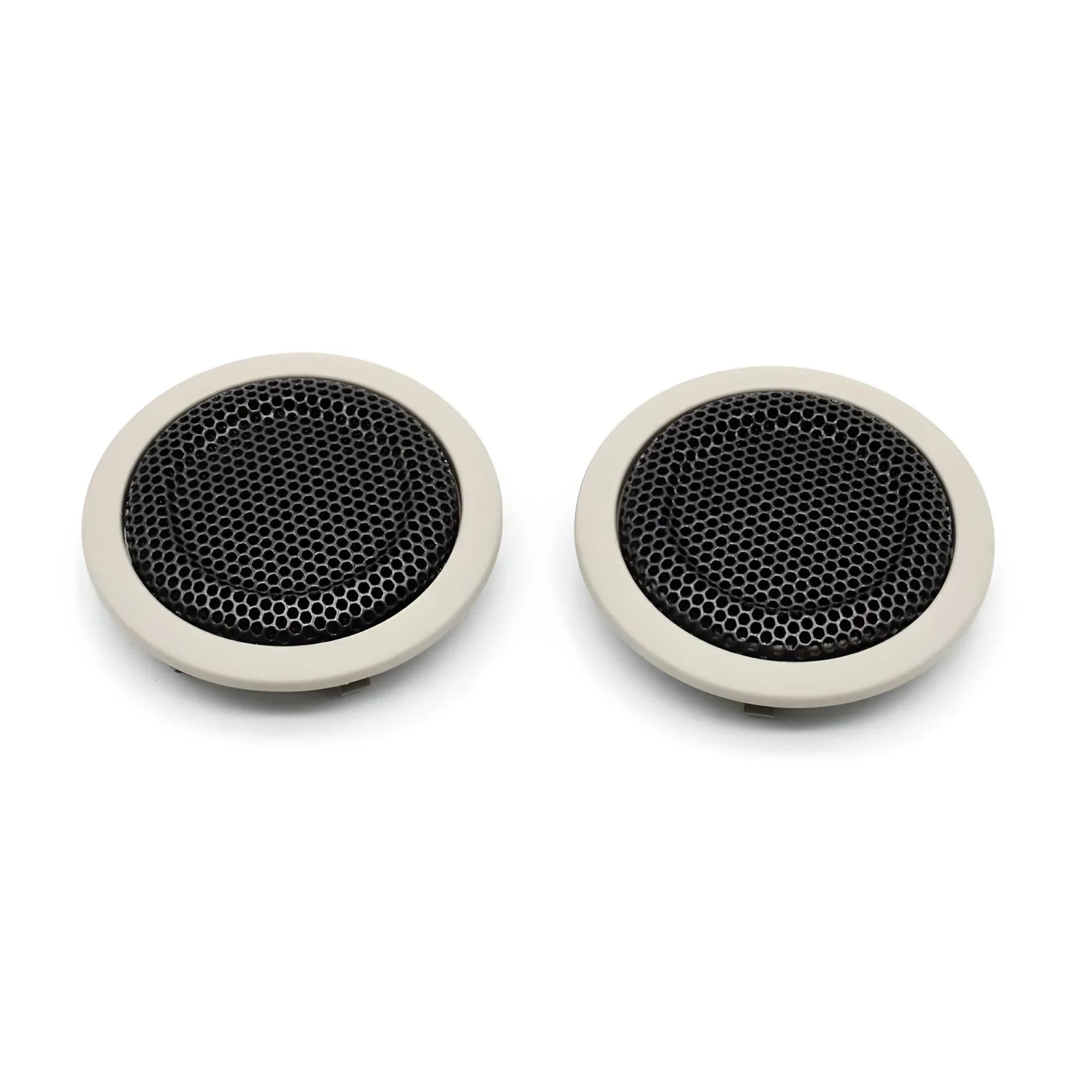 Beige speaker covers – beige – Compatible with BMW E46 – Front
