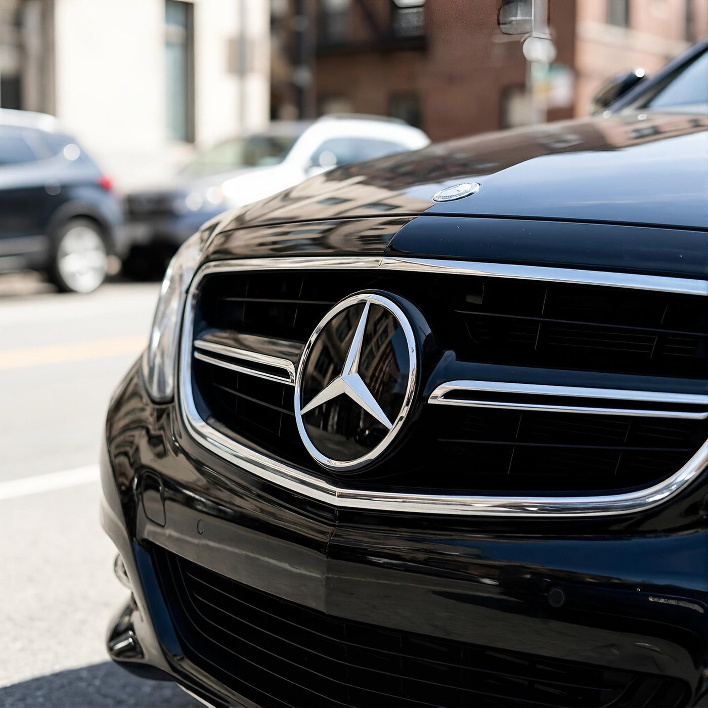 Mercedes Grille Emblem | Chrome - Mirror Style
