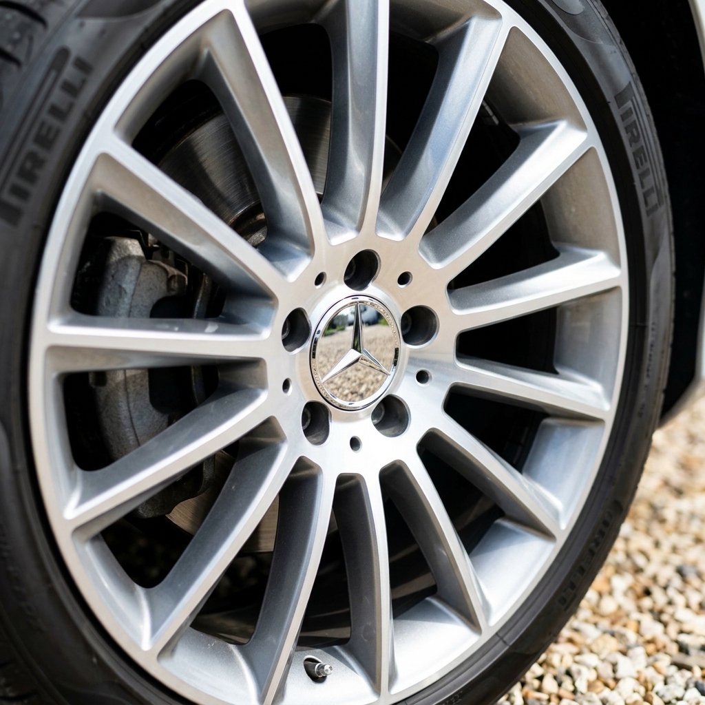 Mercedes Radkappen | Glänzendes Silber