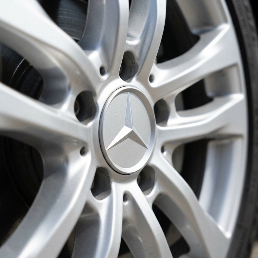 Mercedes Radkappen | Matt Silber